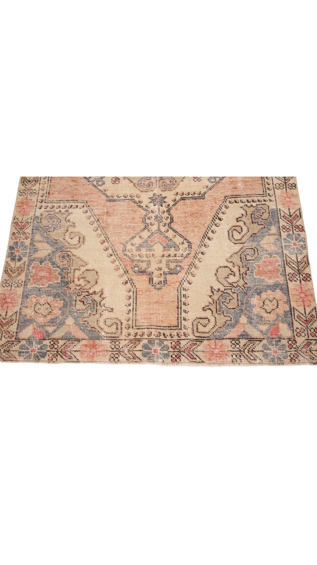 Vintage Turkish Village Rug
