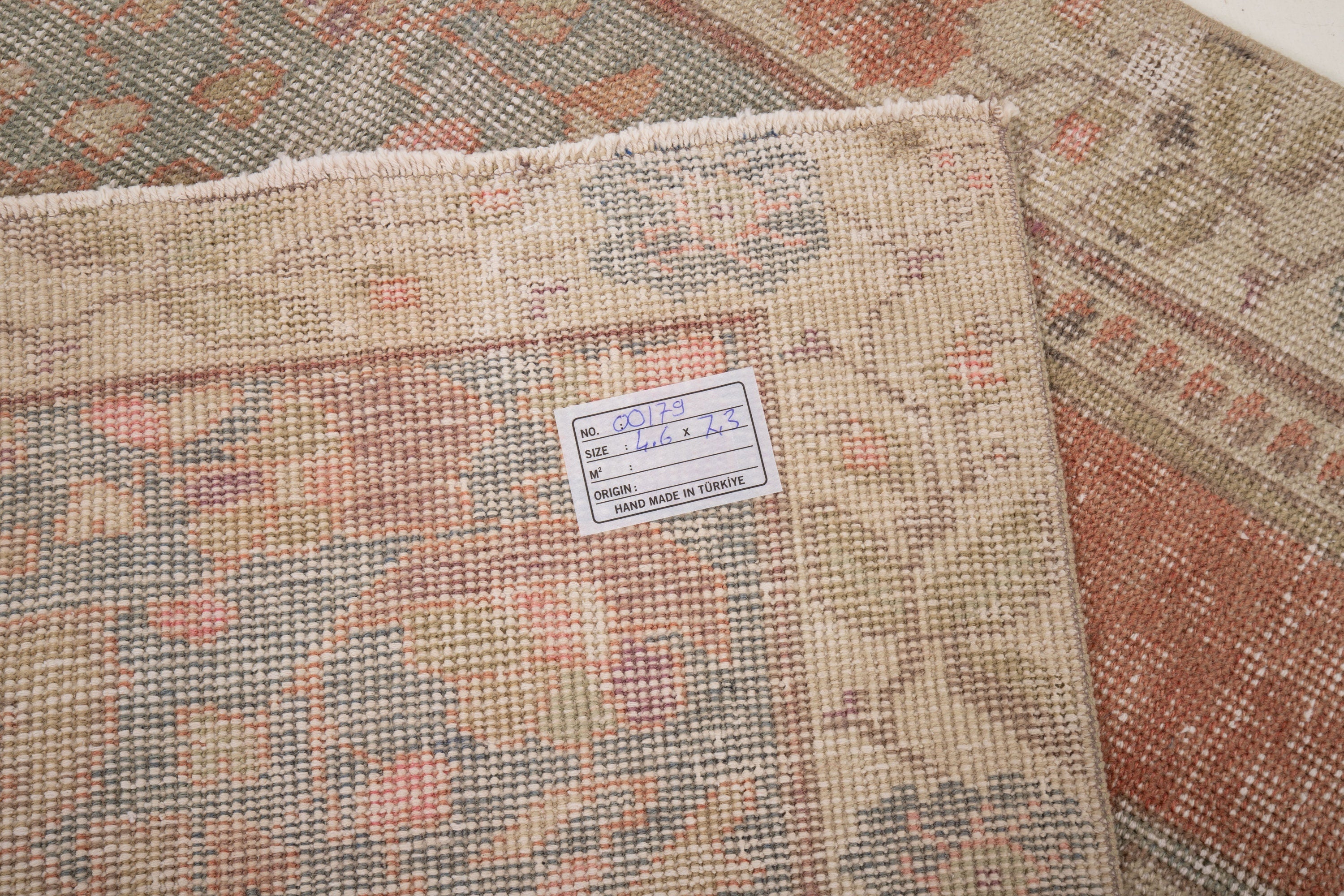 Vintage Turkish Village Rug