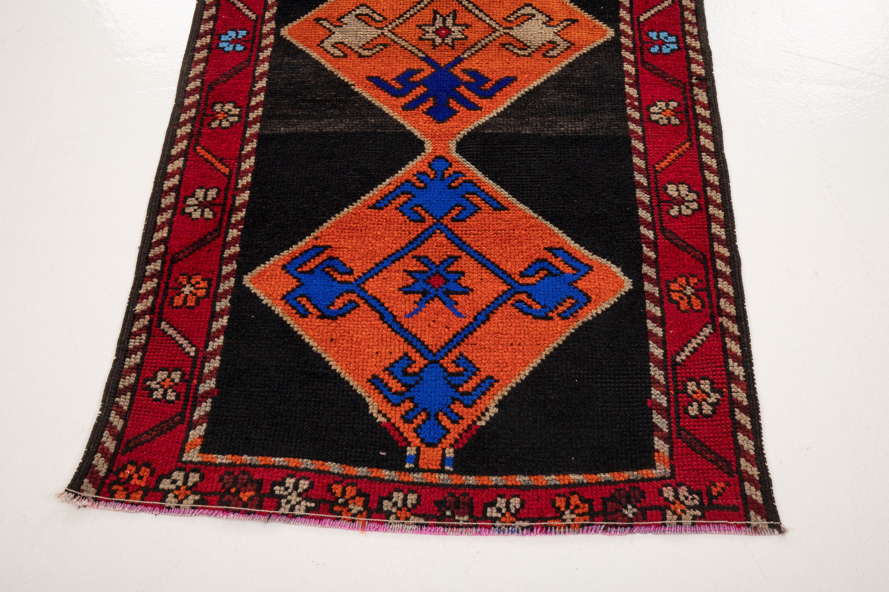 Turkish Vintage Carpet Runne