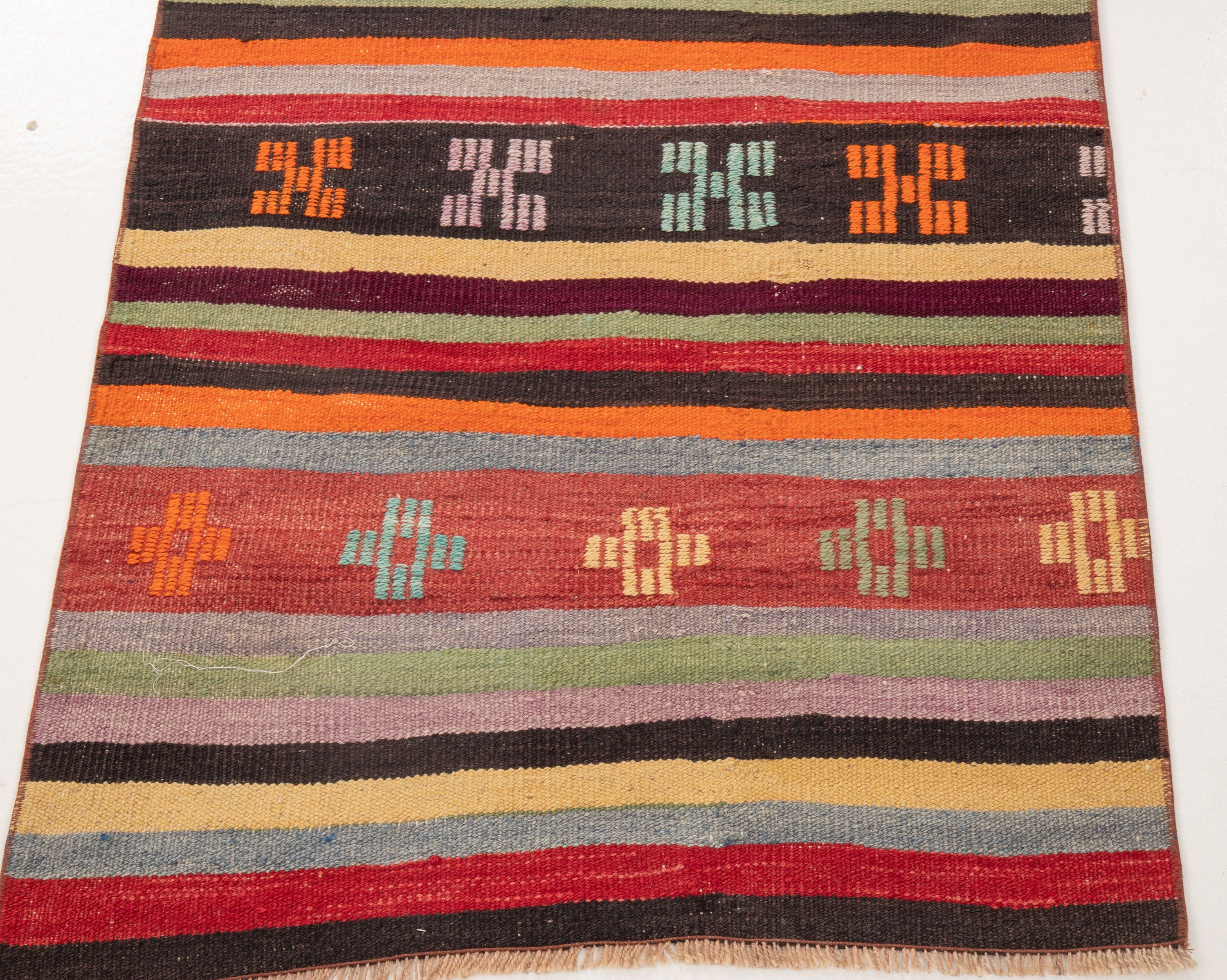 Vintage Turkish Kilim Runner