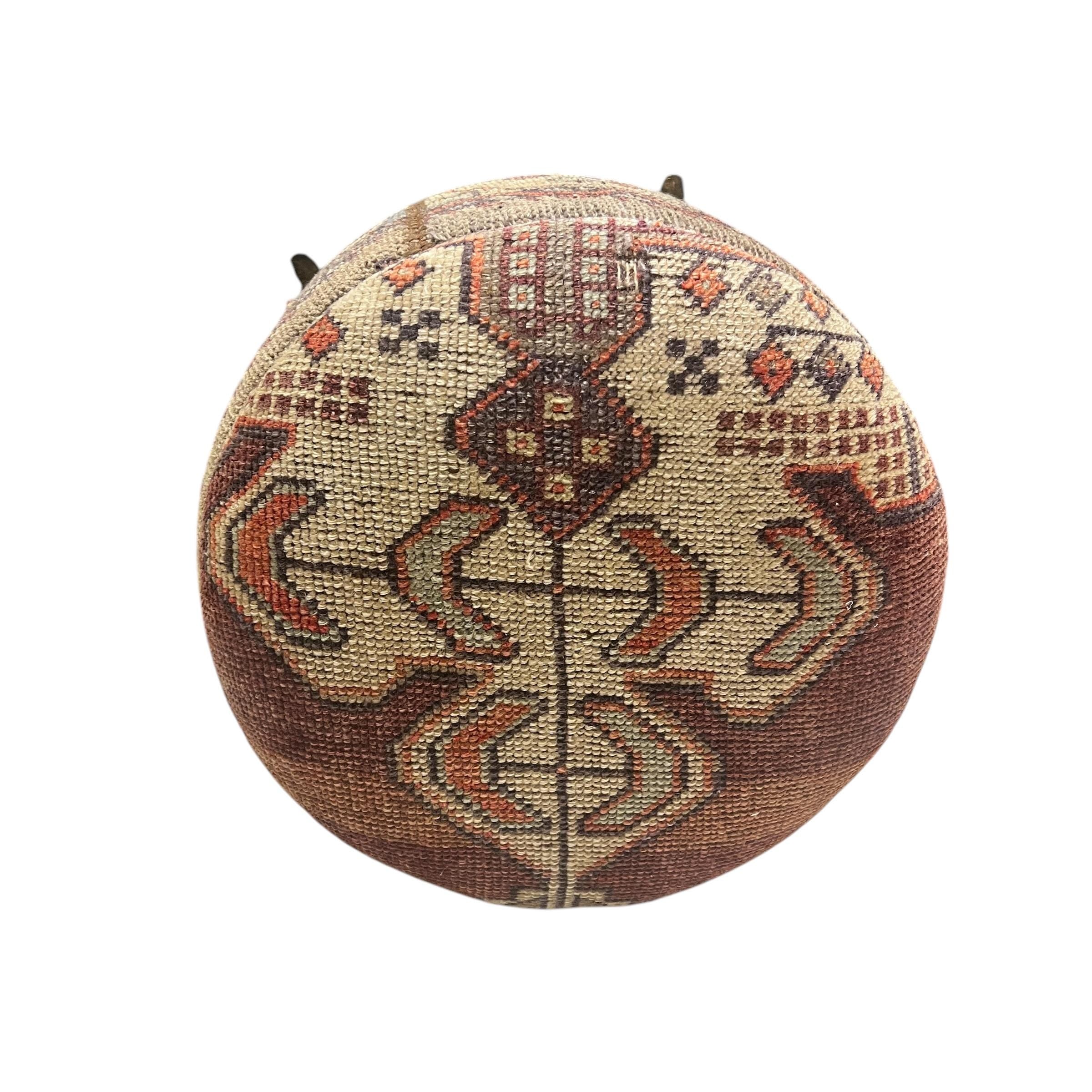 Vintage Rug Small Ottoman