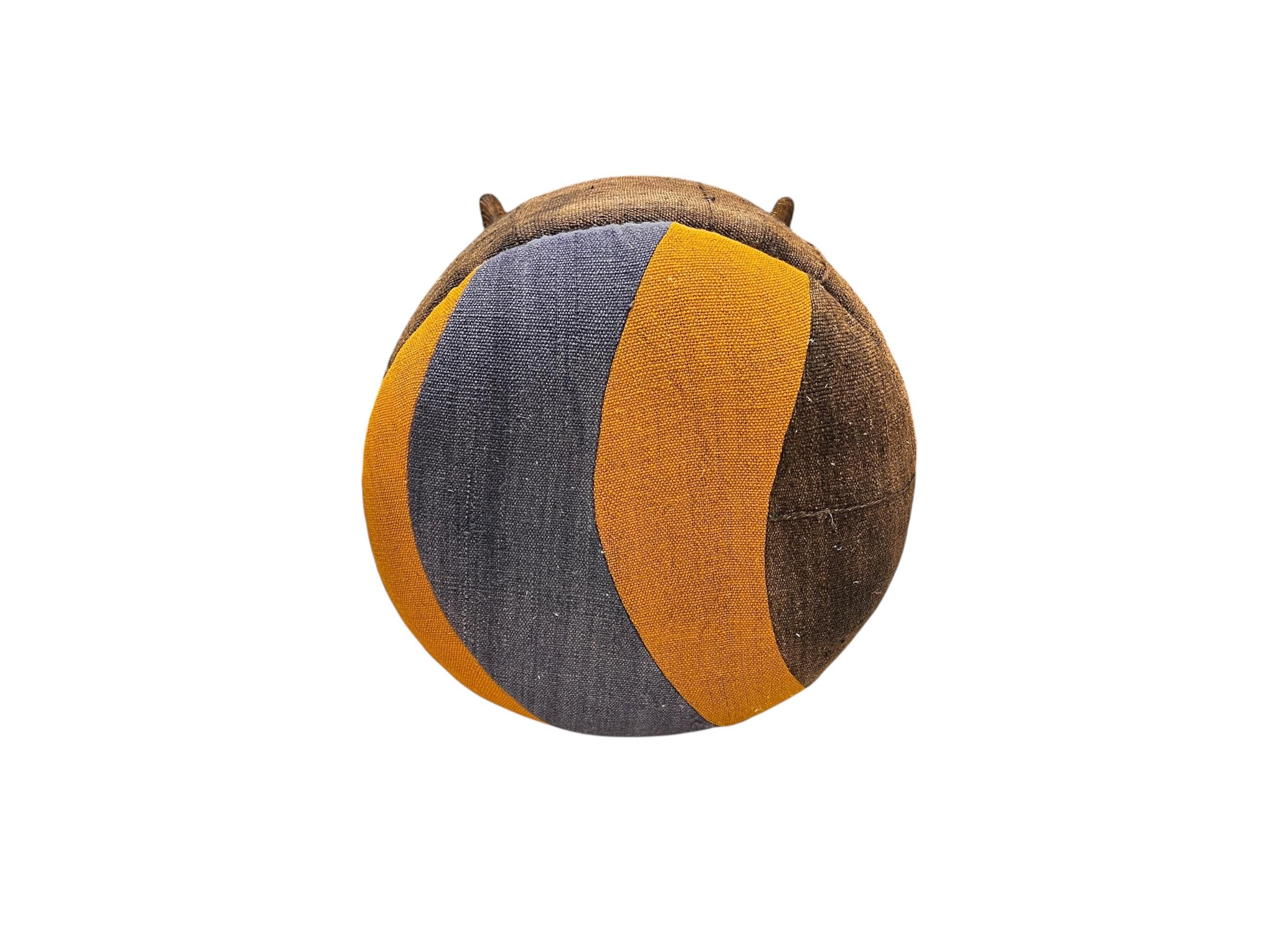 Abstract Round Small Ottoman