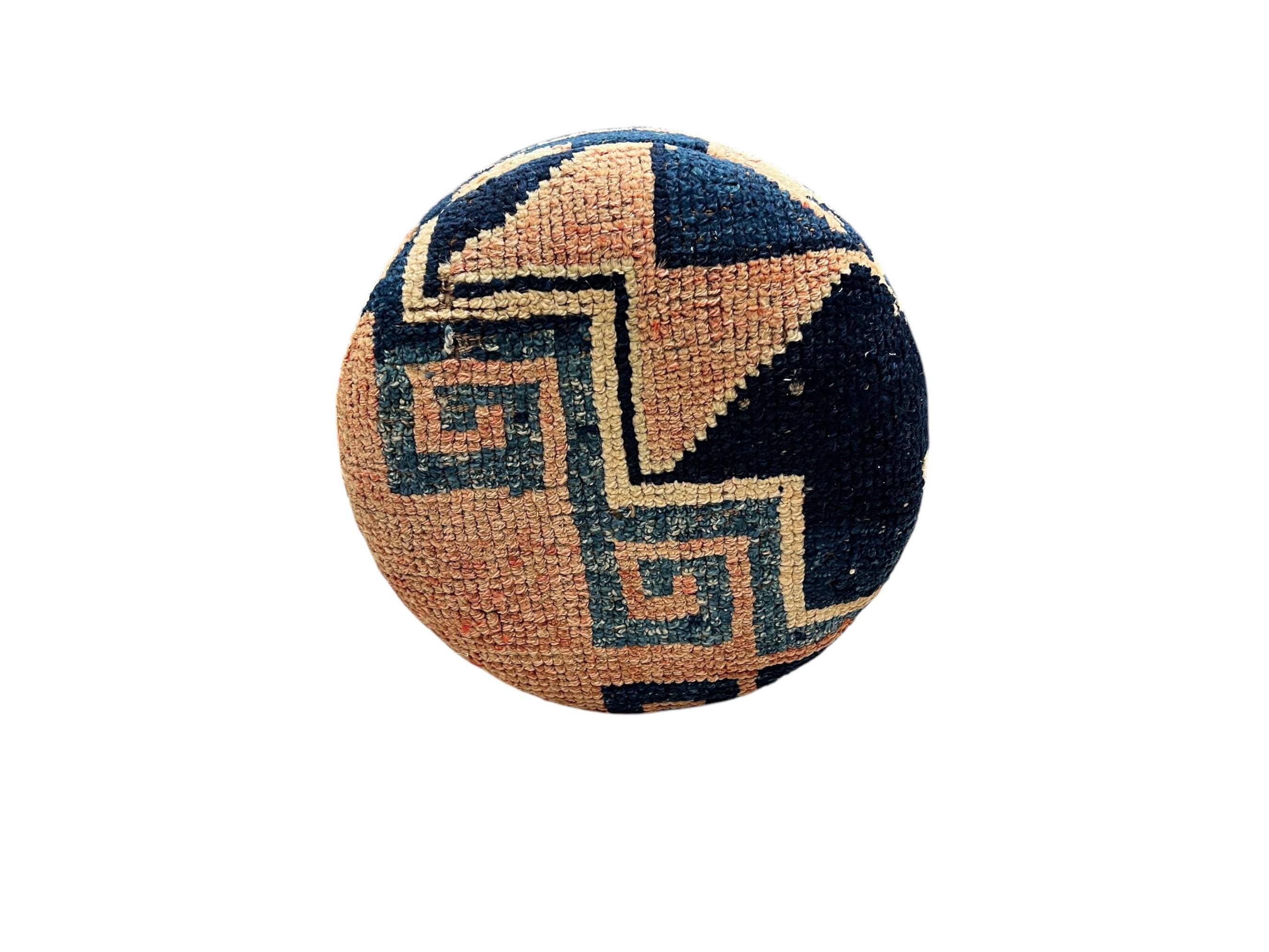 Vintage Rug Small Ottoman