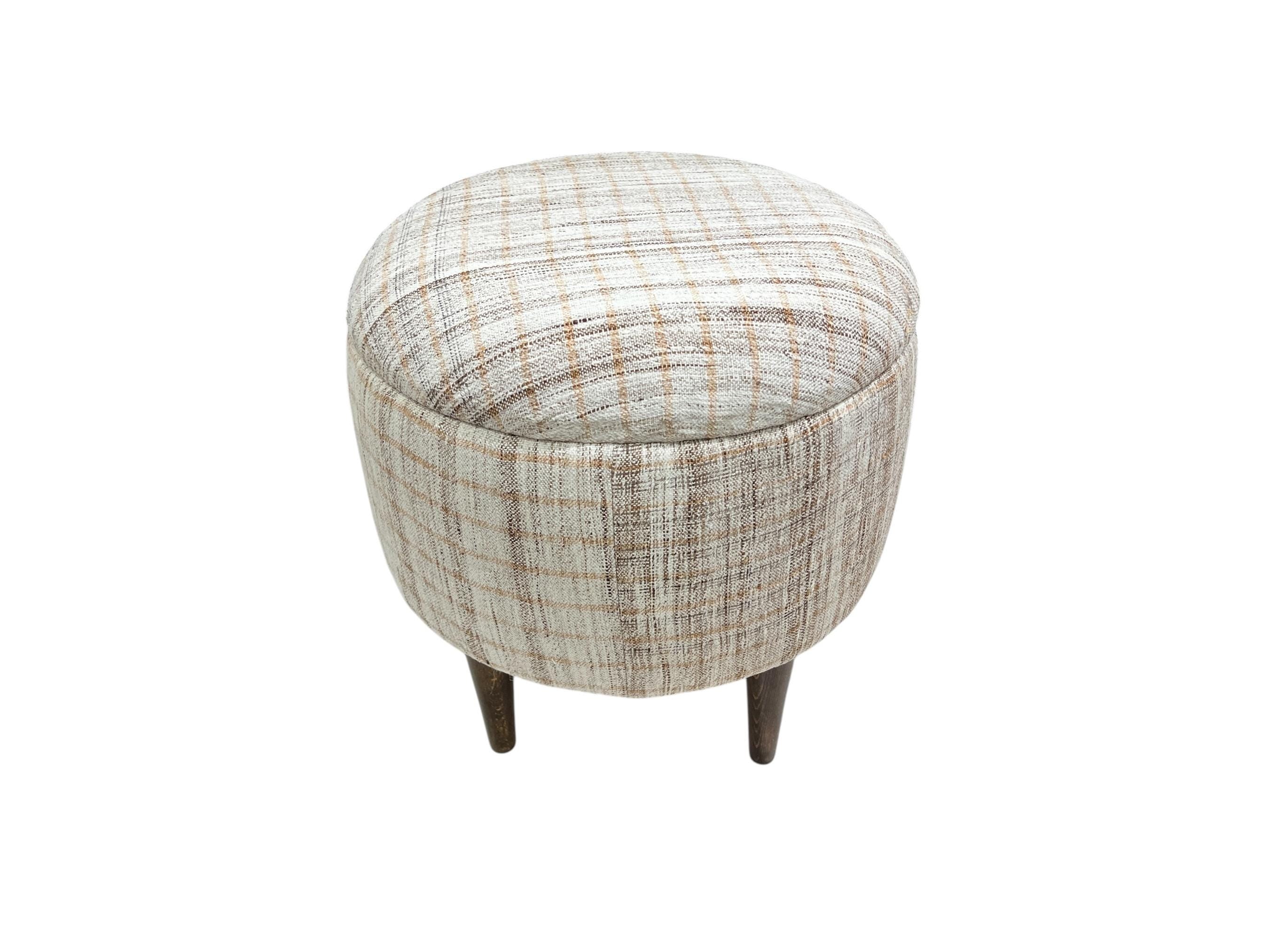 Adana Chaput Small Round Ottoman