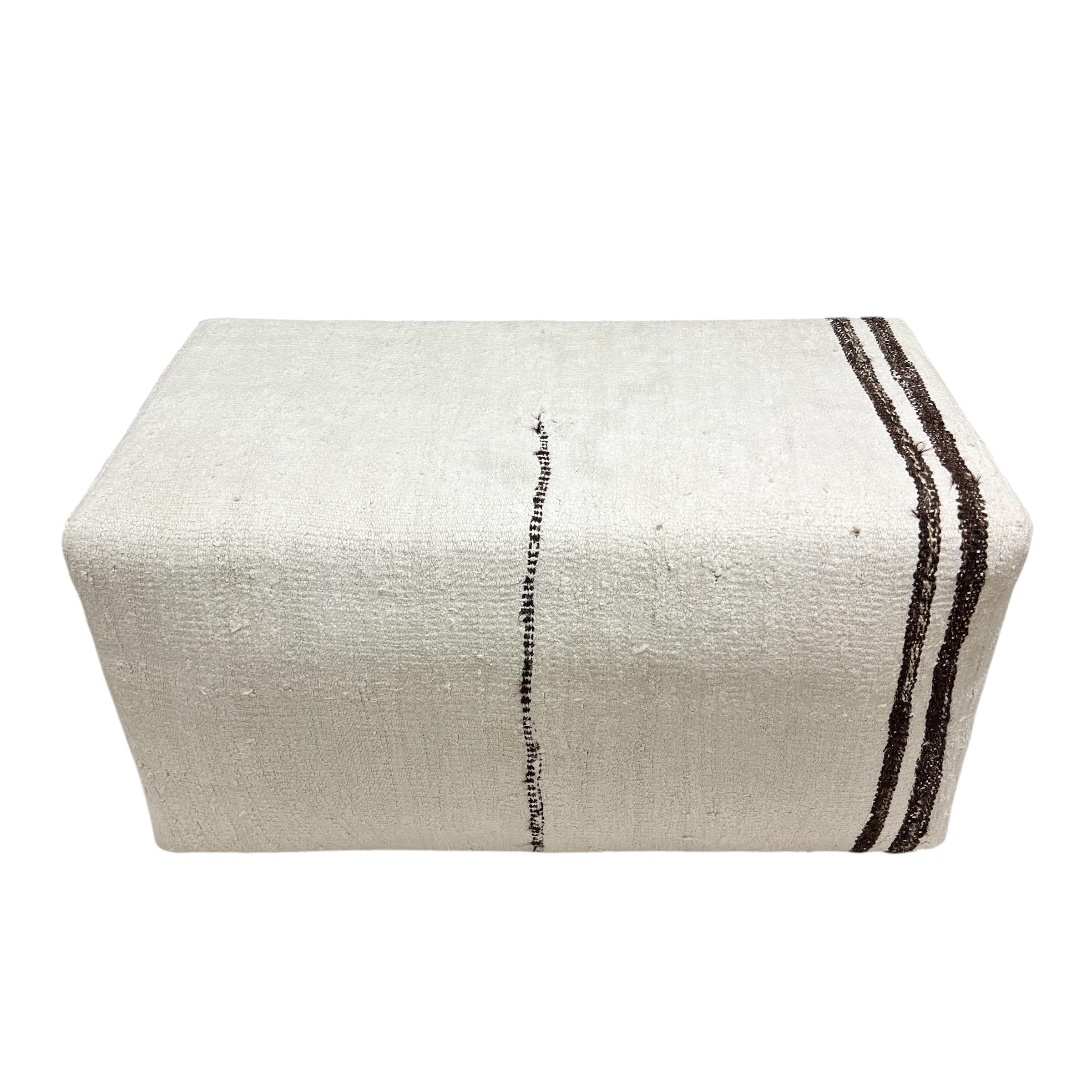 Small Ottoman Hemp Bench