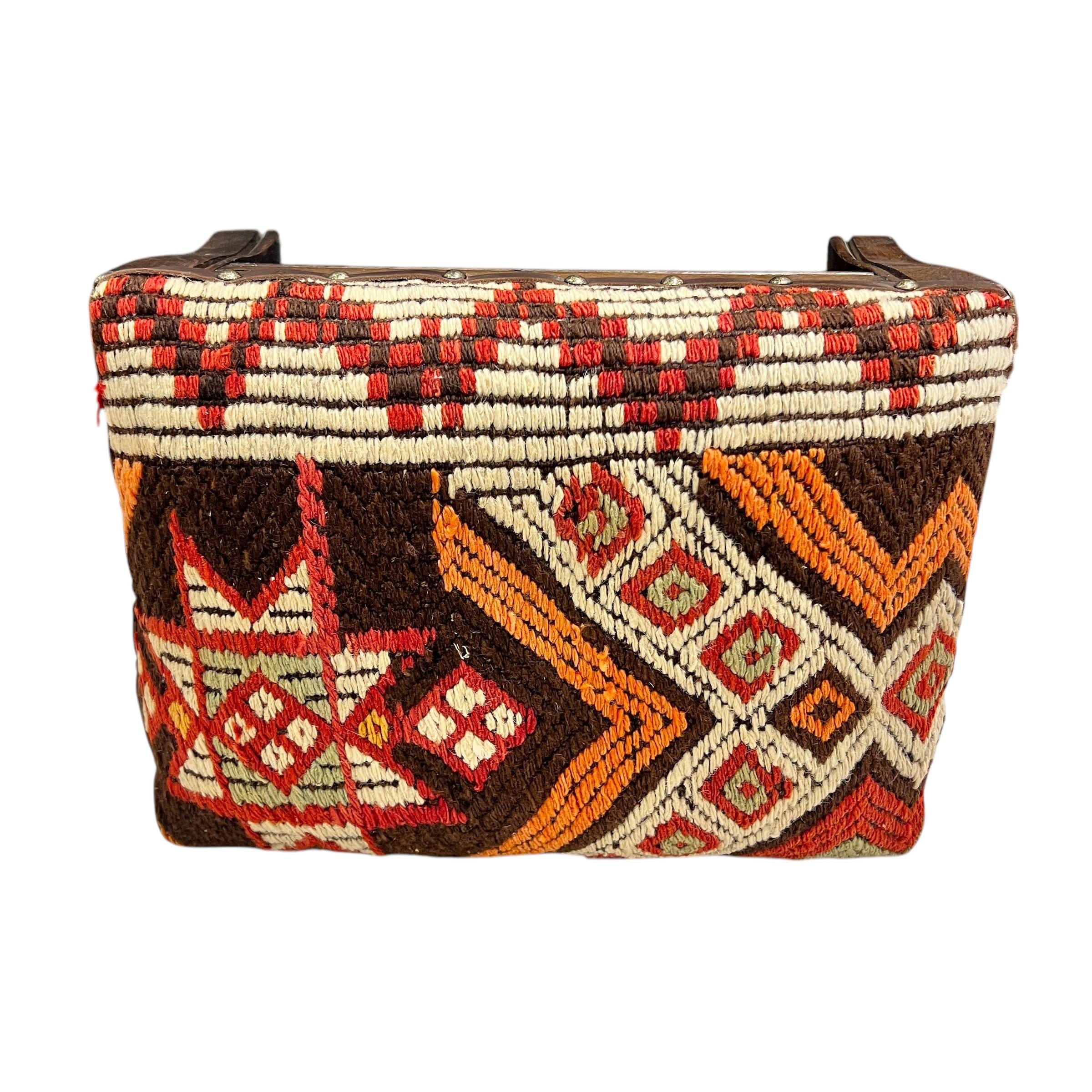Vintage Kilim Footstool