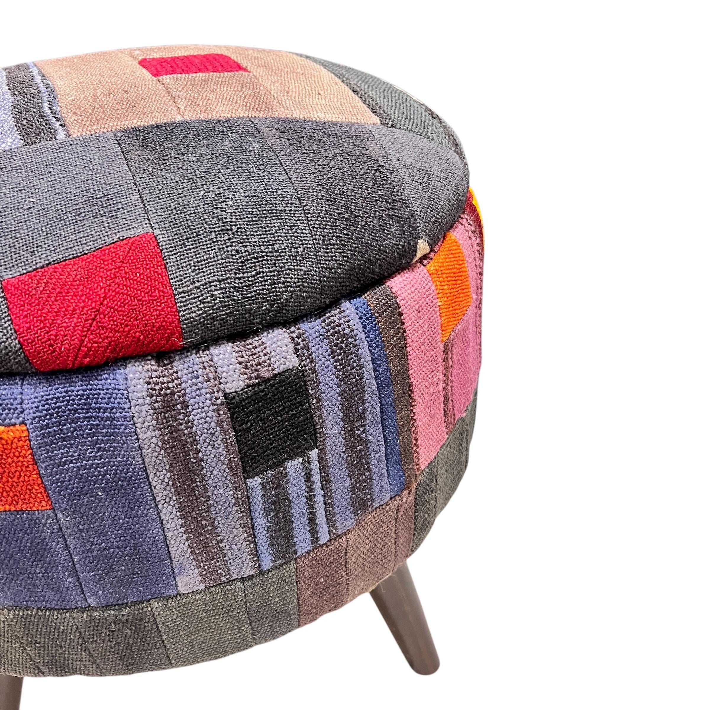 Mid-Century Modern Medium Ottoman