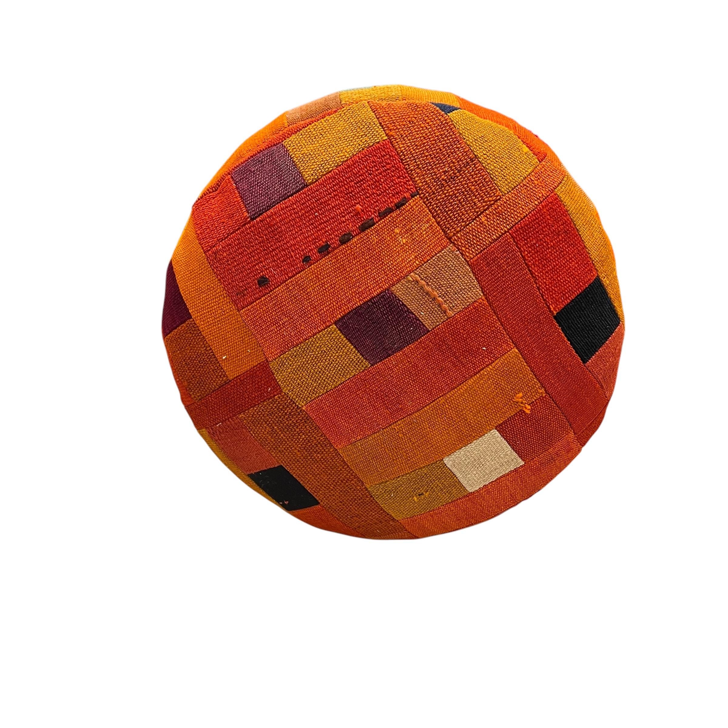 Mid-Century Medium Round Ottoman