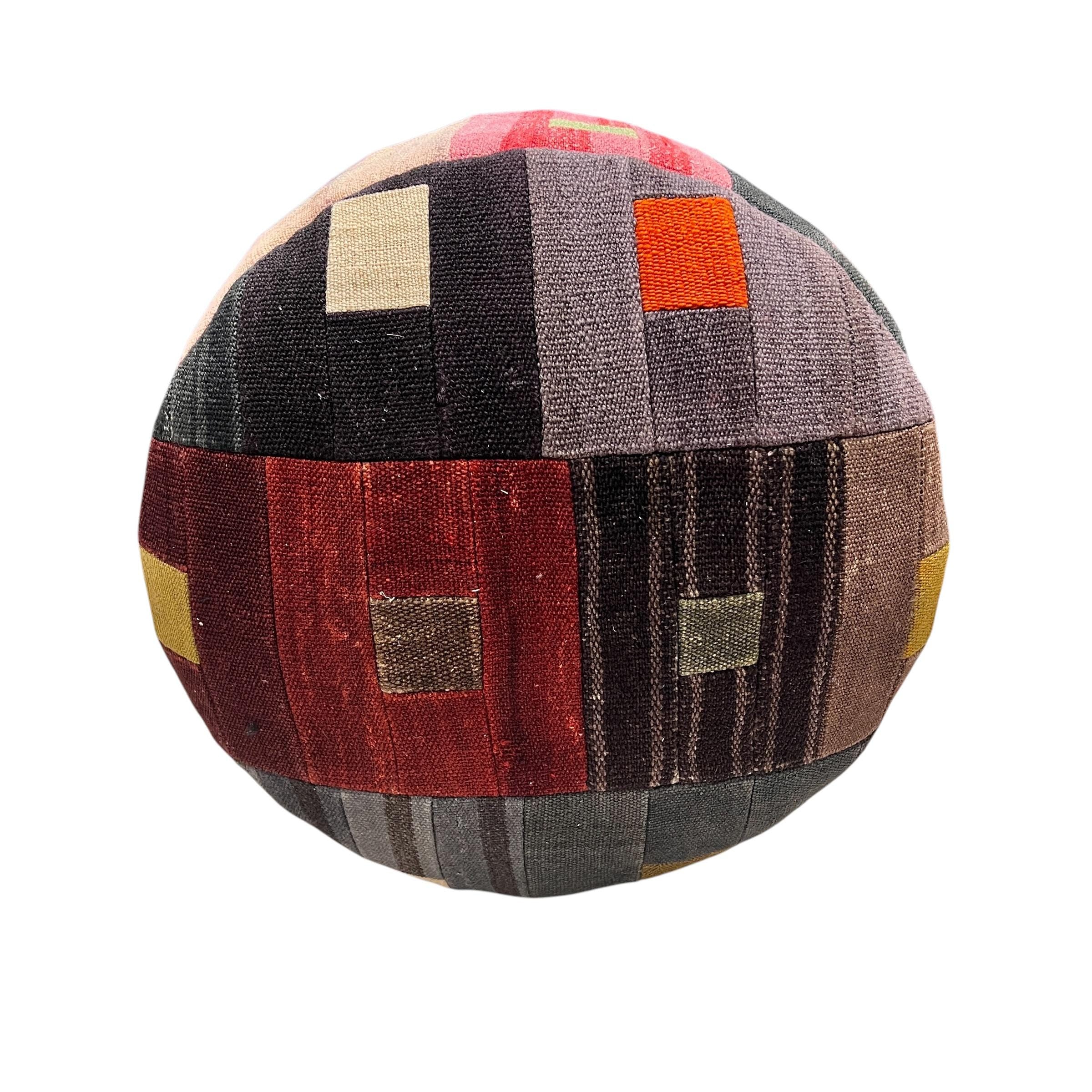 Mid-Century Medium Round Ottoman