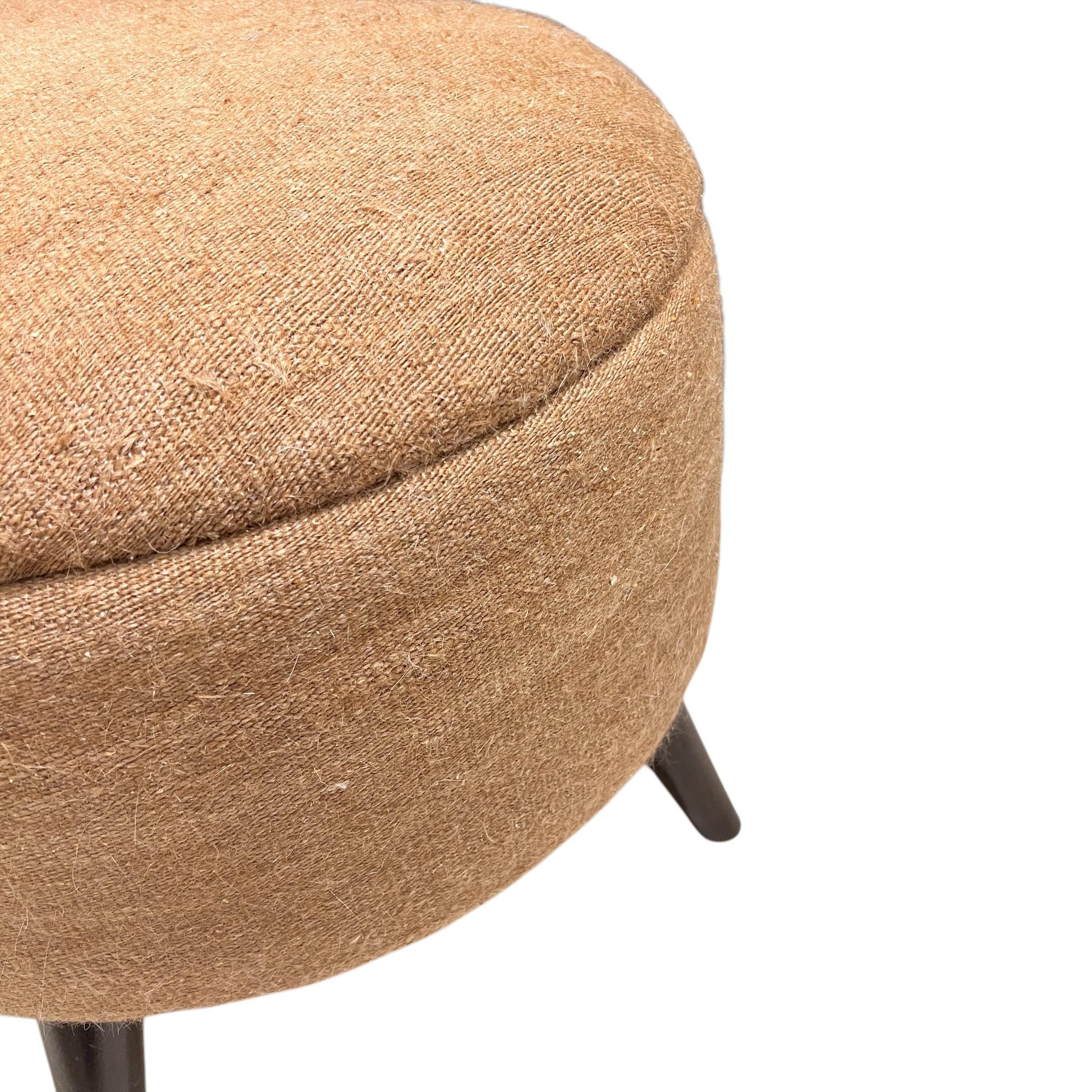 Angora Medium Round Ottoman