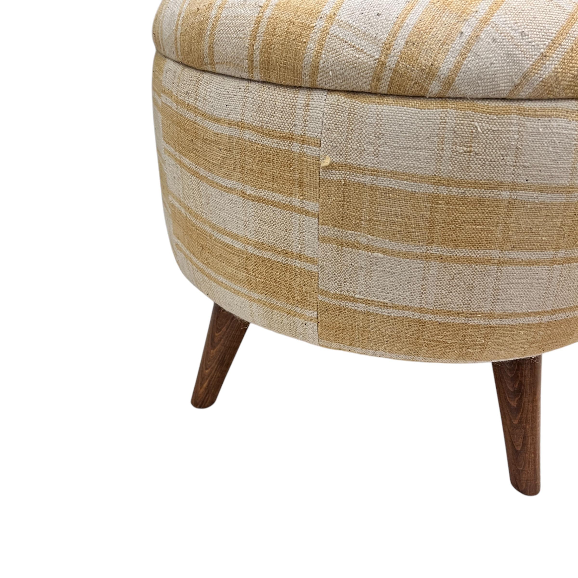 Mid-Century Modern Medium Ottoman