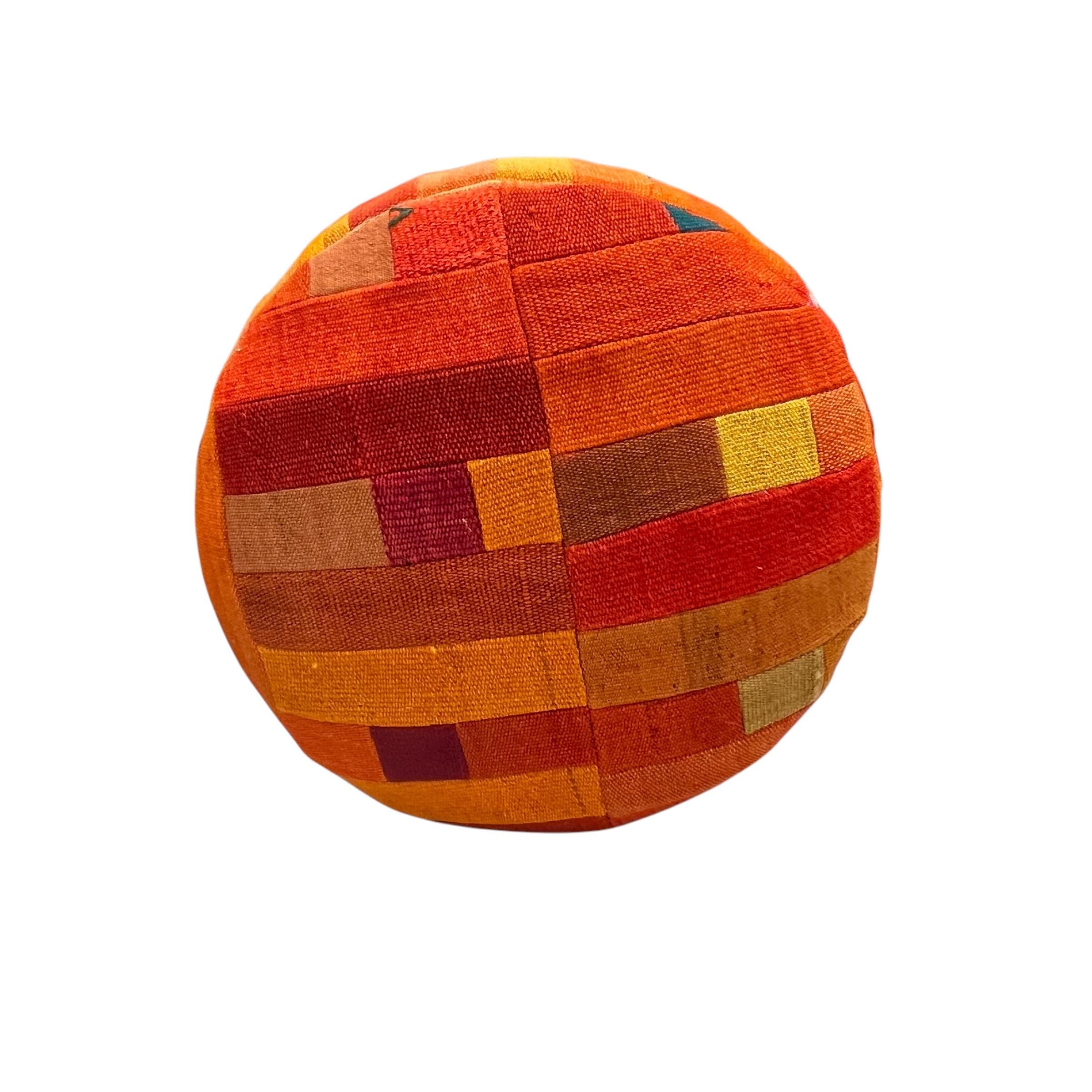Mid-Century Round Ottoman