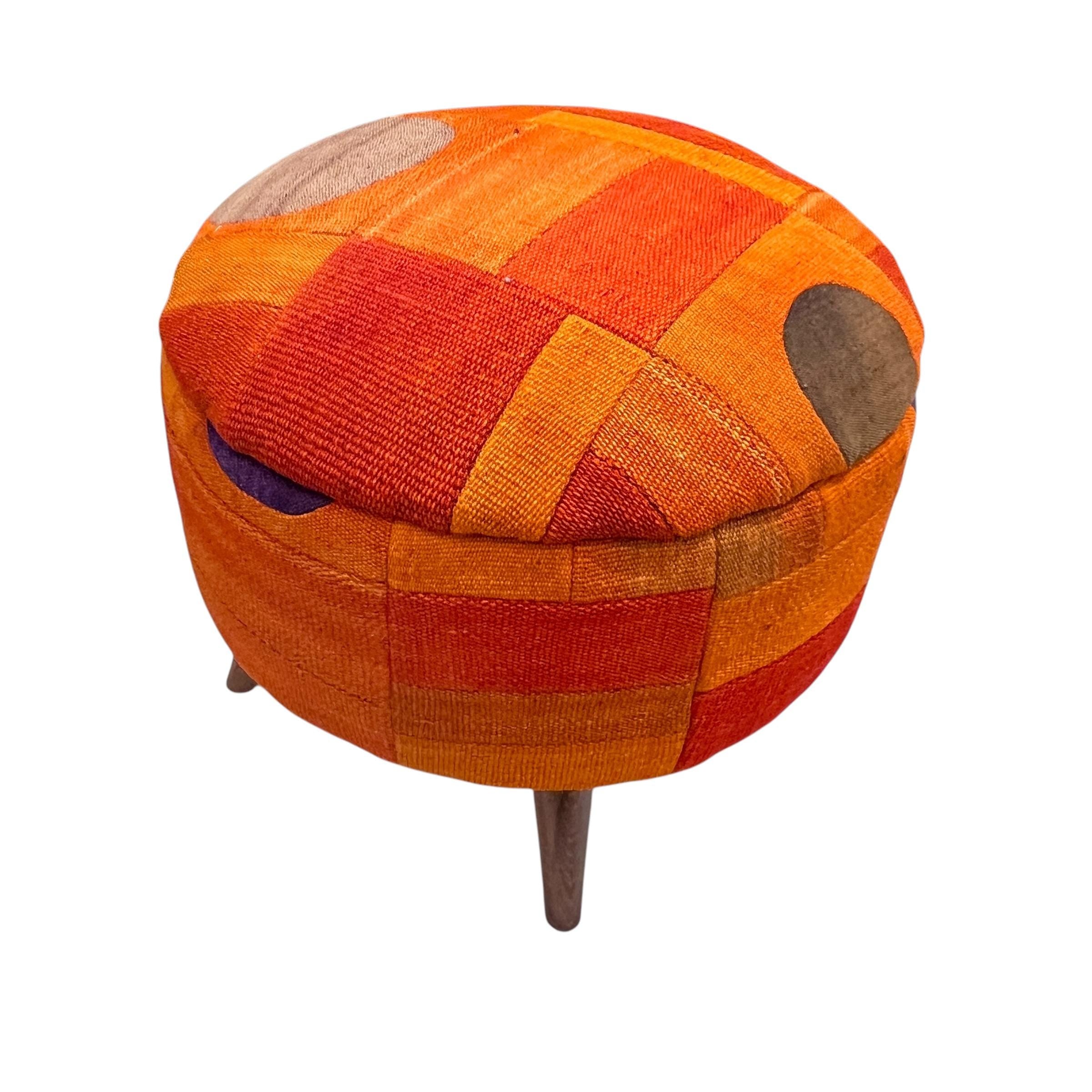 Mid-Century Small Ottoman