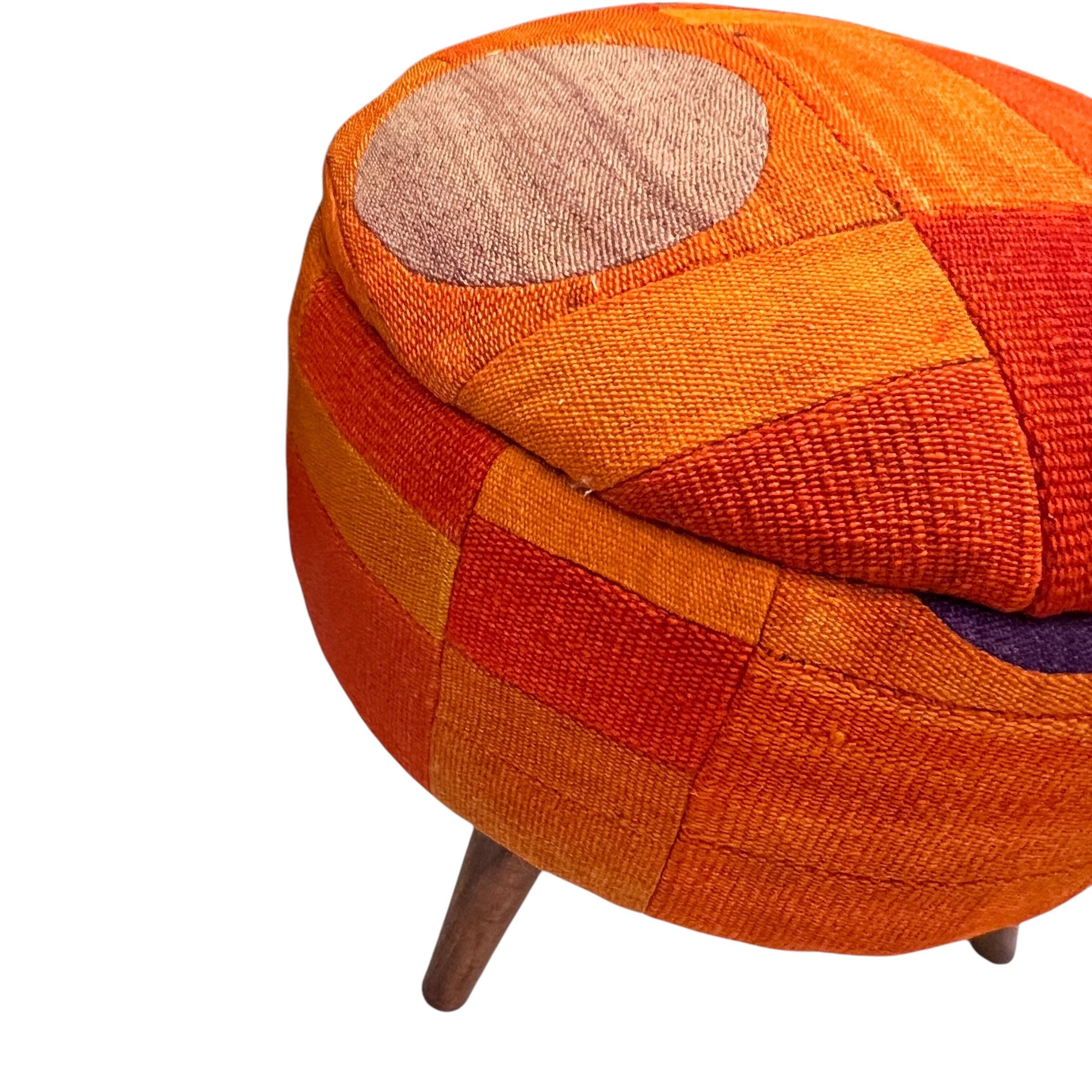Mid-Century Small Ottoman