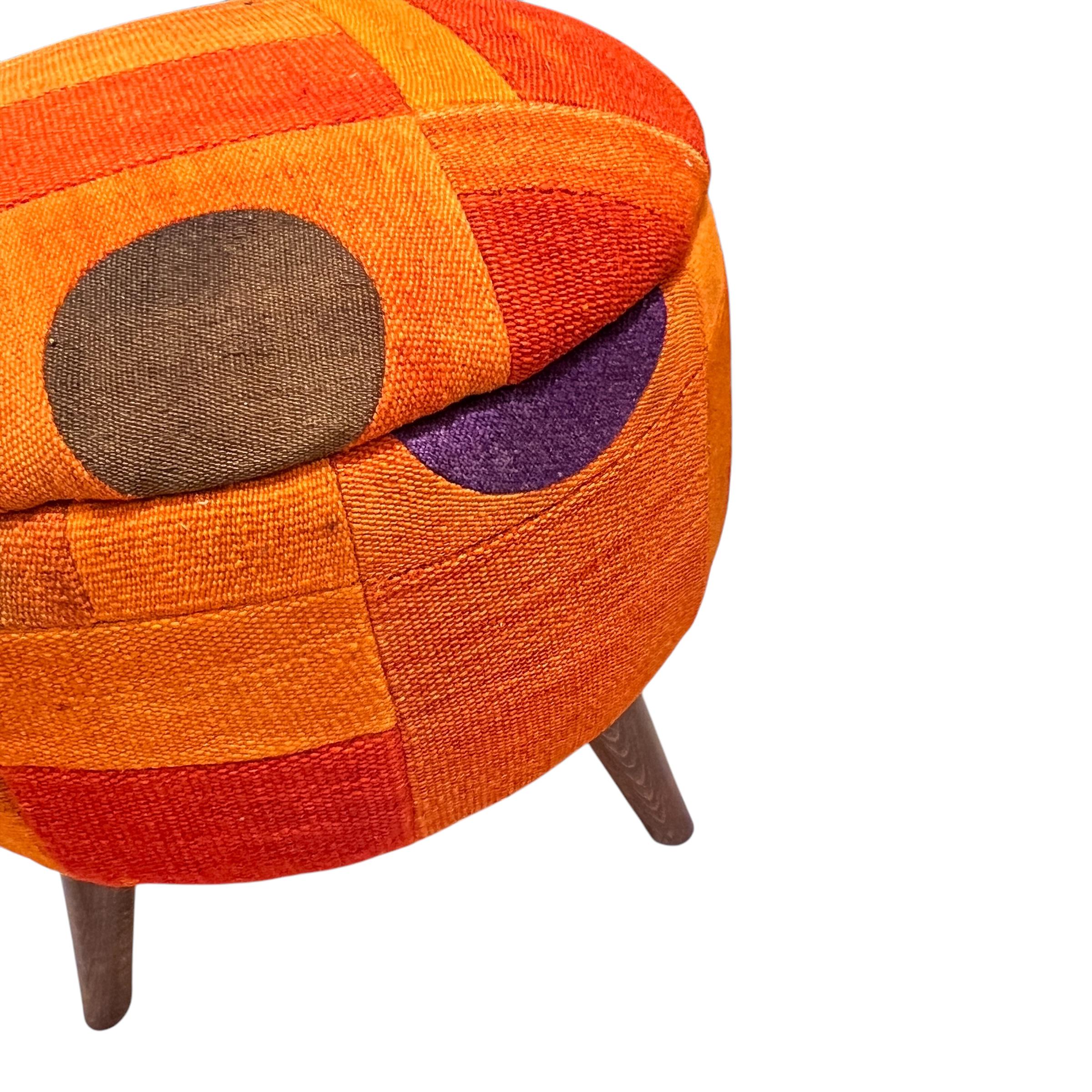 Mid-Century Small Ottoman