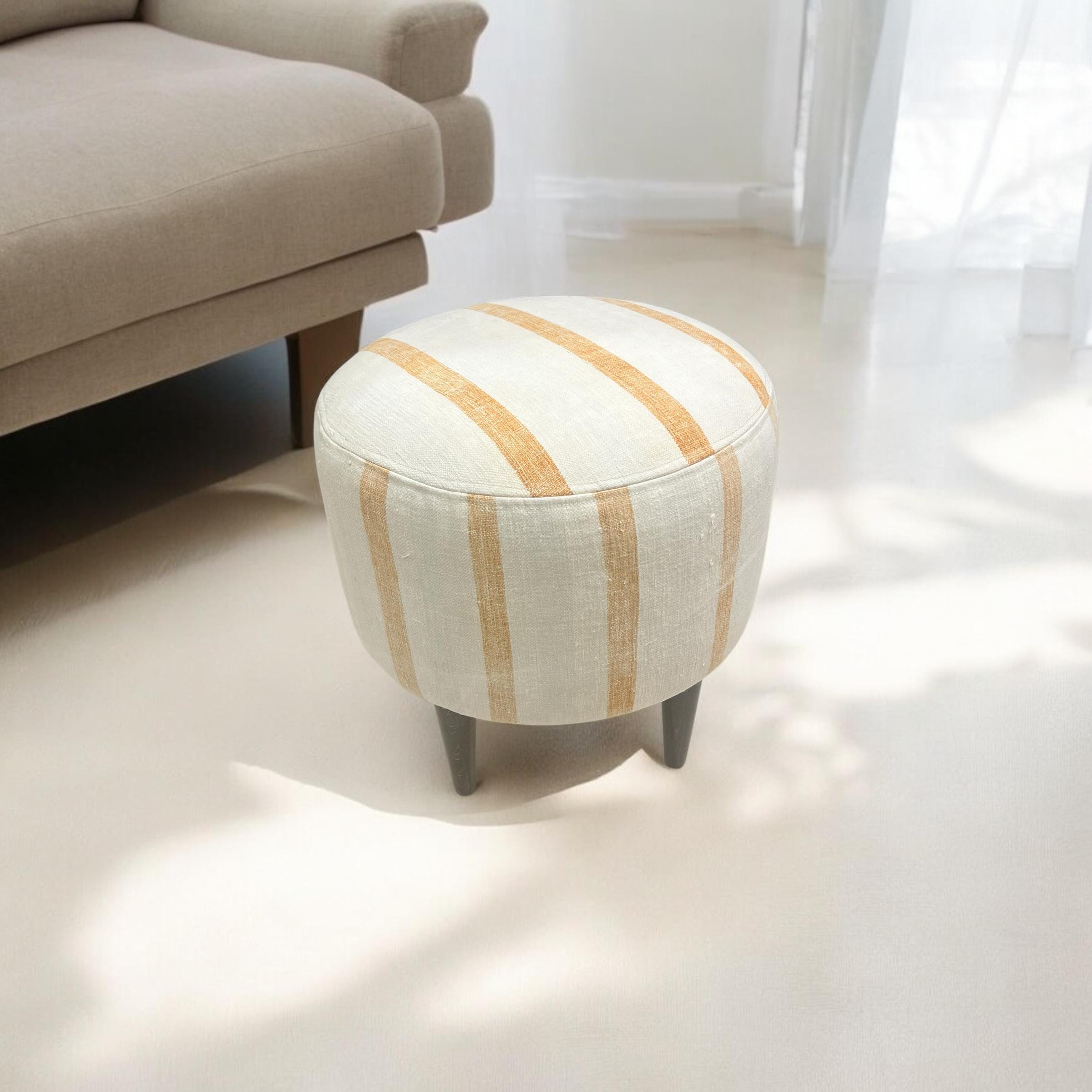Stripe Kilim Medium Ottoman