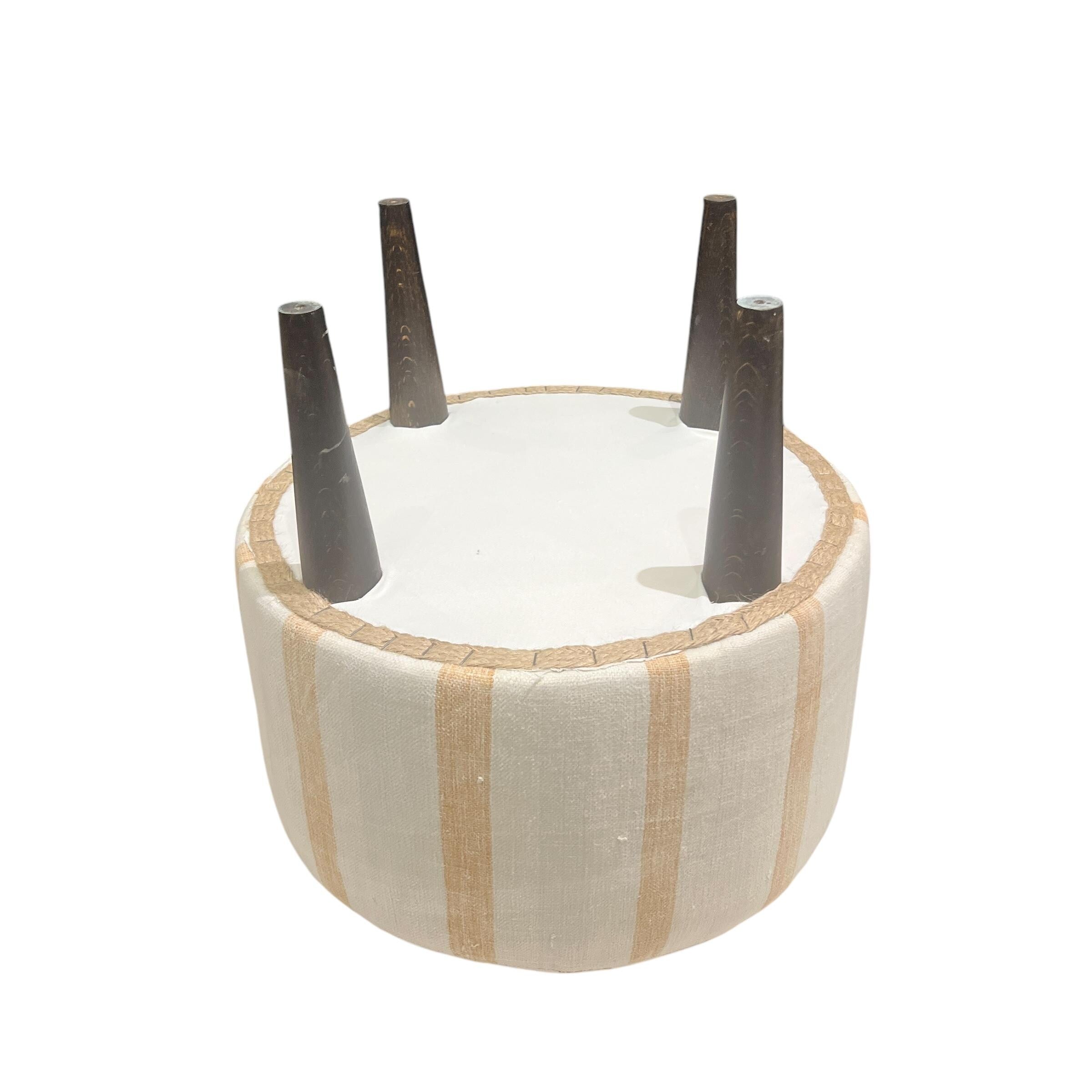 Stripe Kilim Medium Ottoman