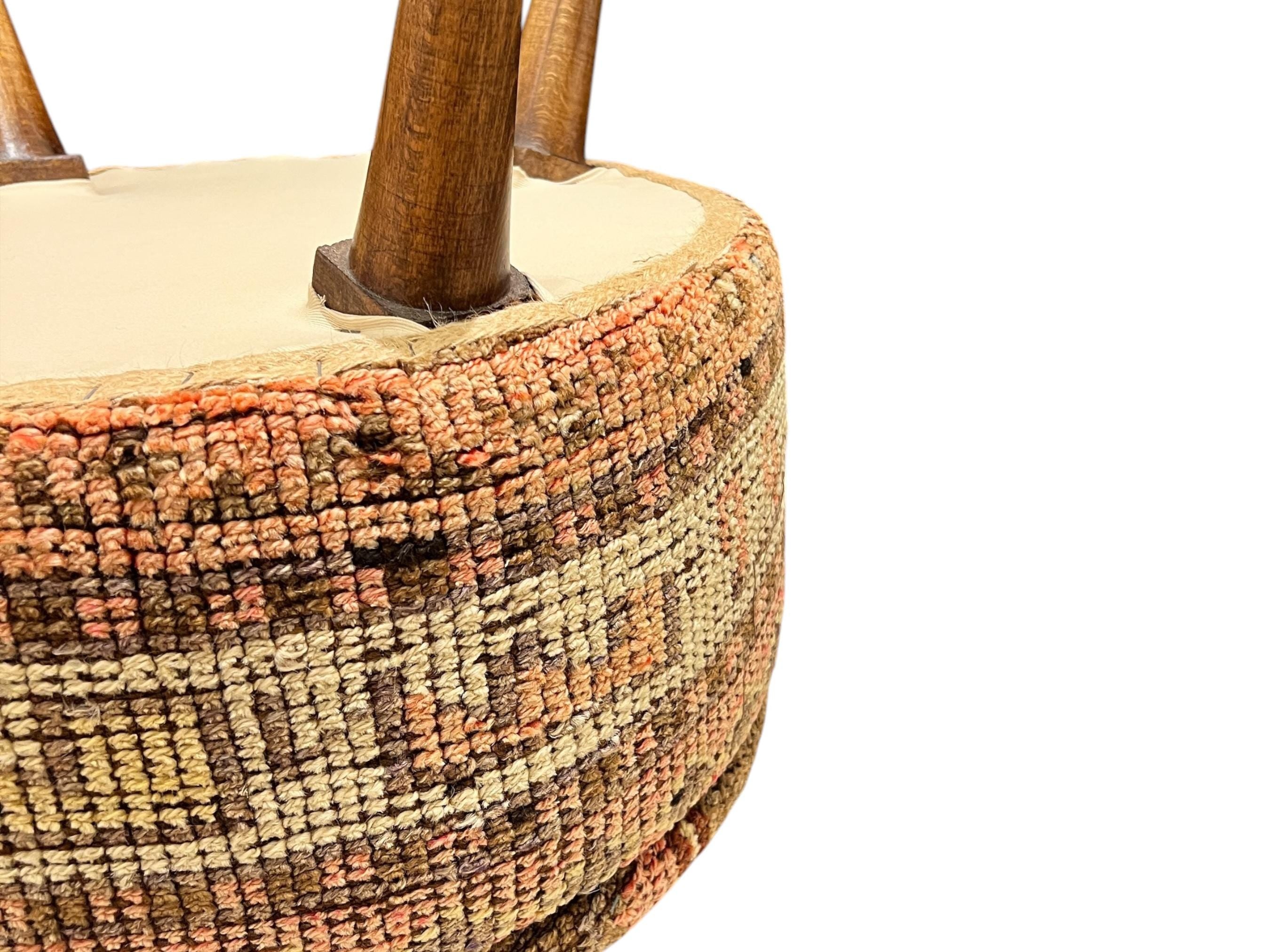 Vintage Carpet Medium Ottoman