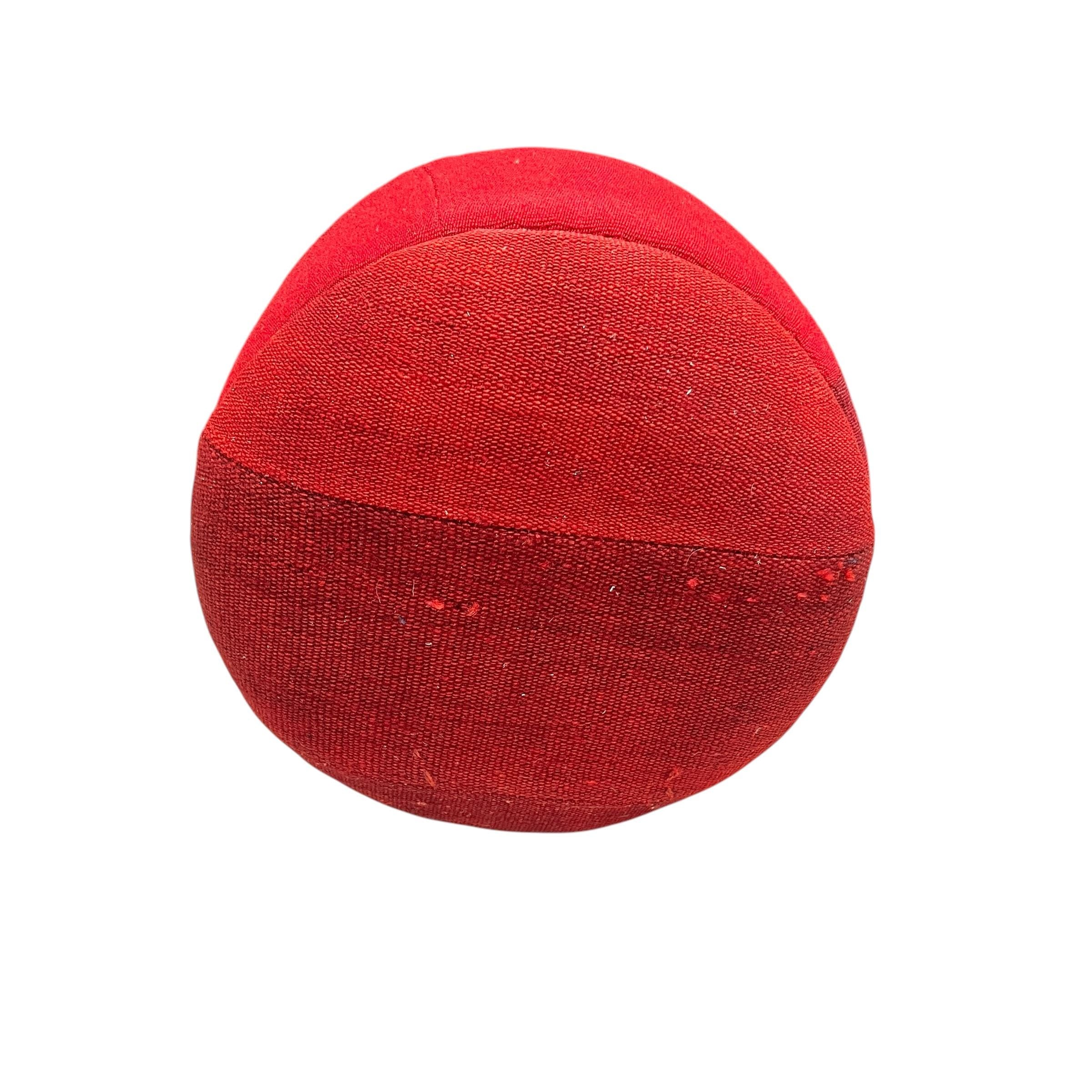 Vintage Kilim Small Round Ottoman