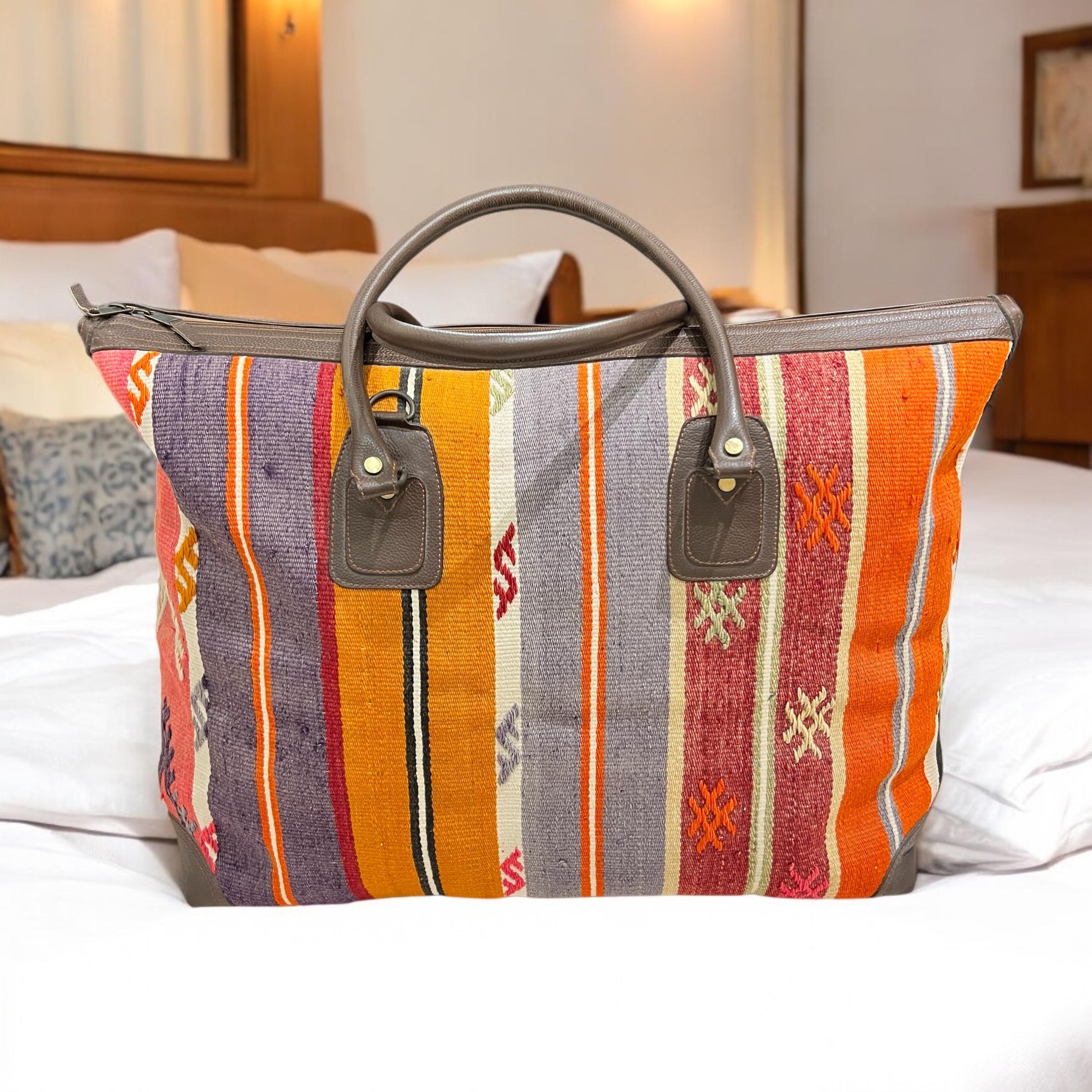 Large Kilim Travel Bag