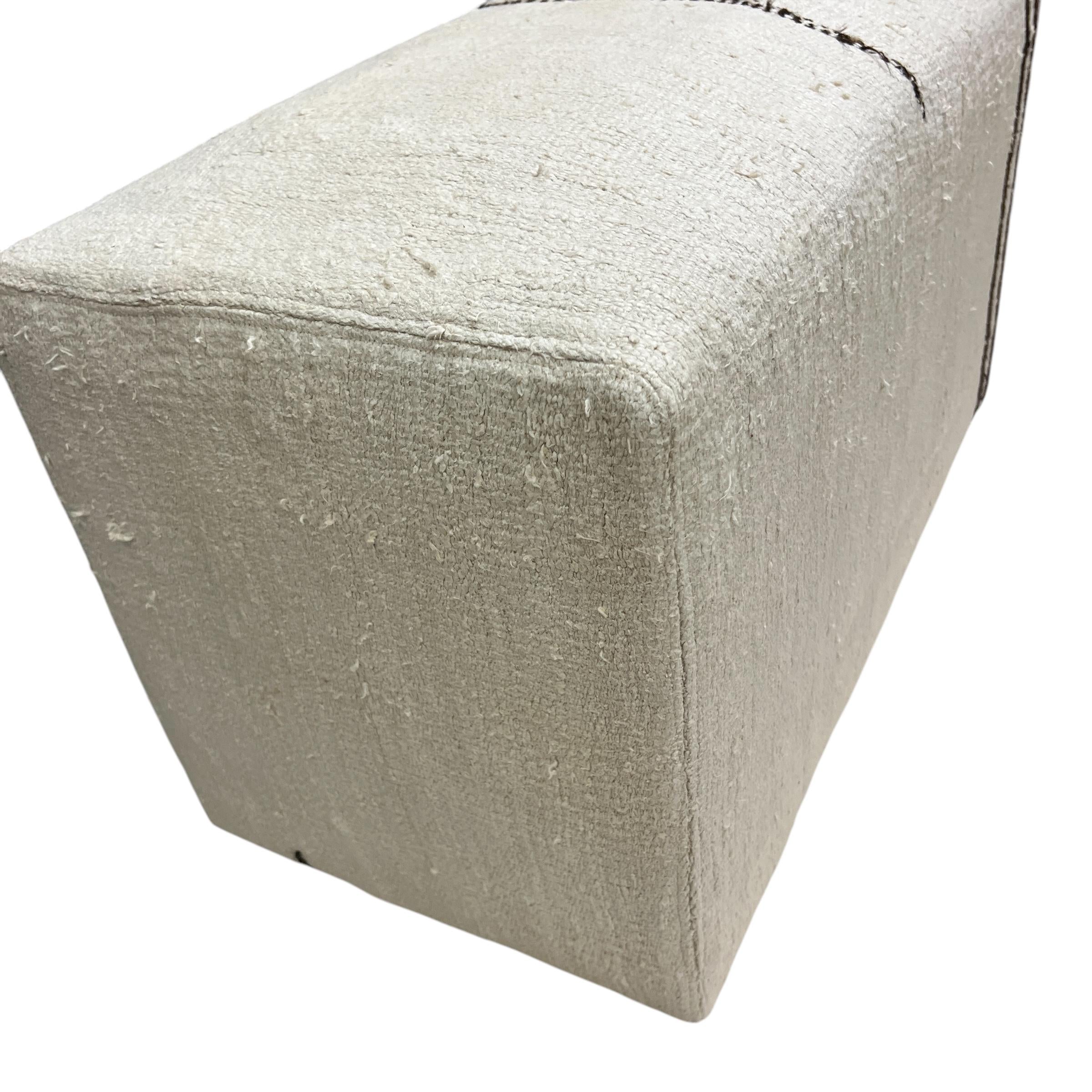 Small Ottoman Hemp Bench