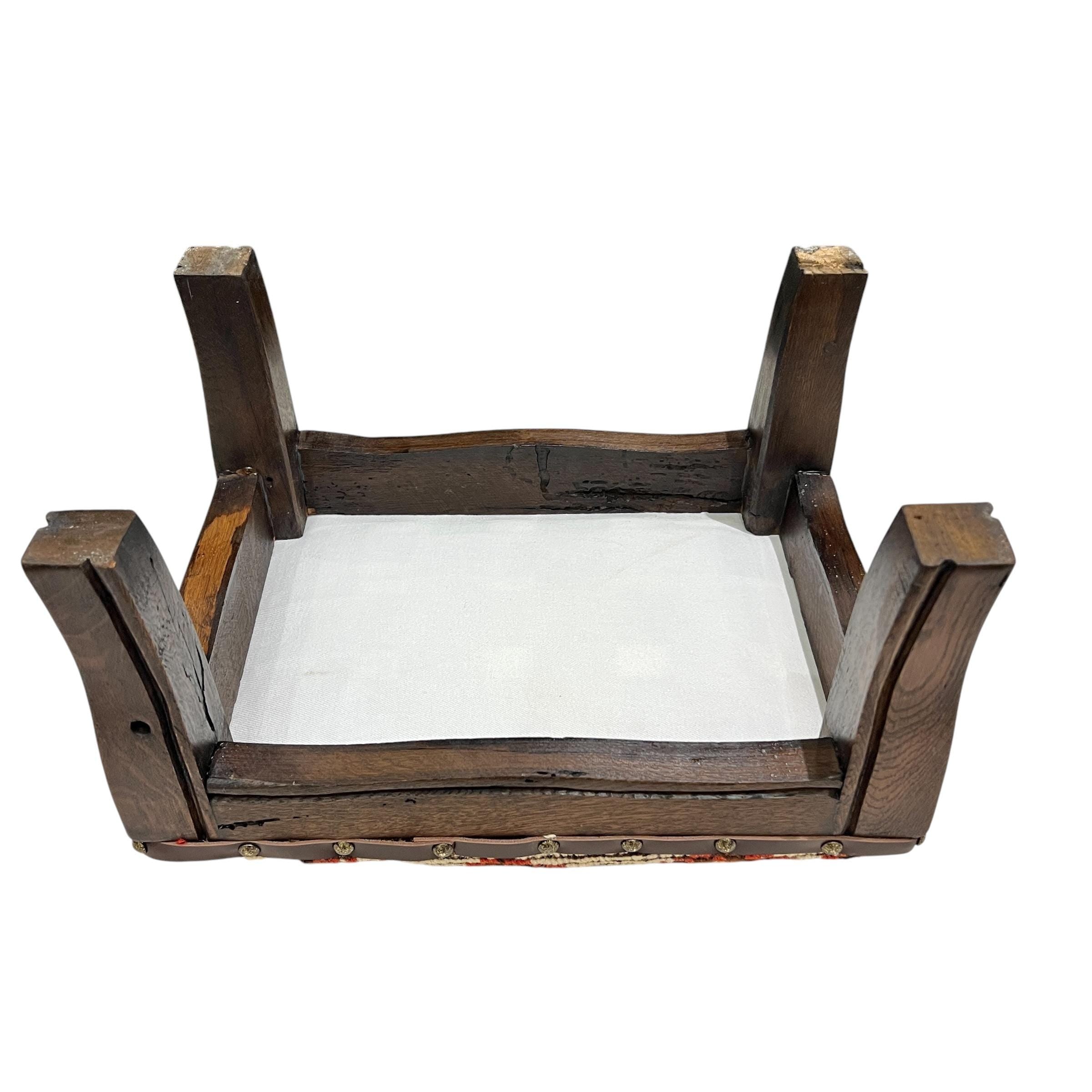 Vintage Kilim Footstool