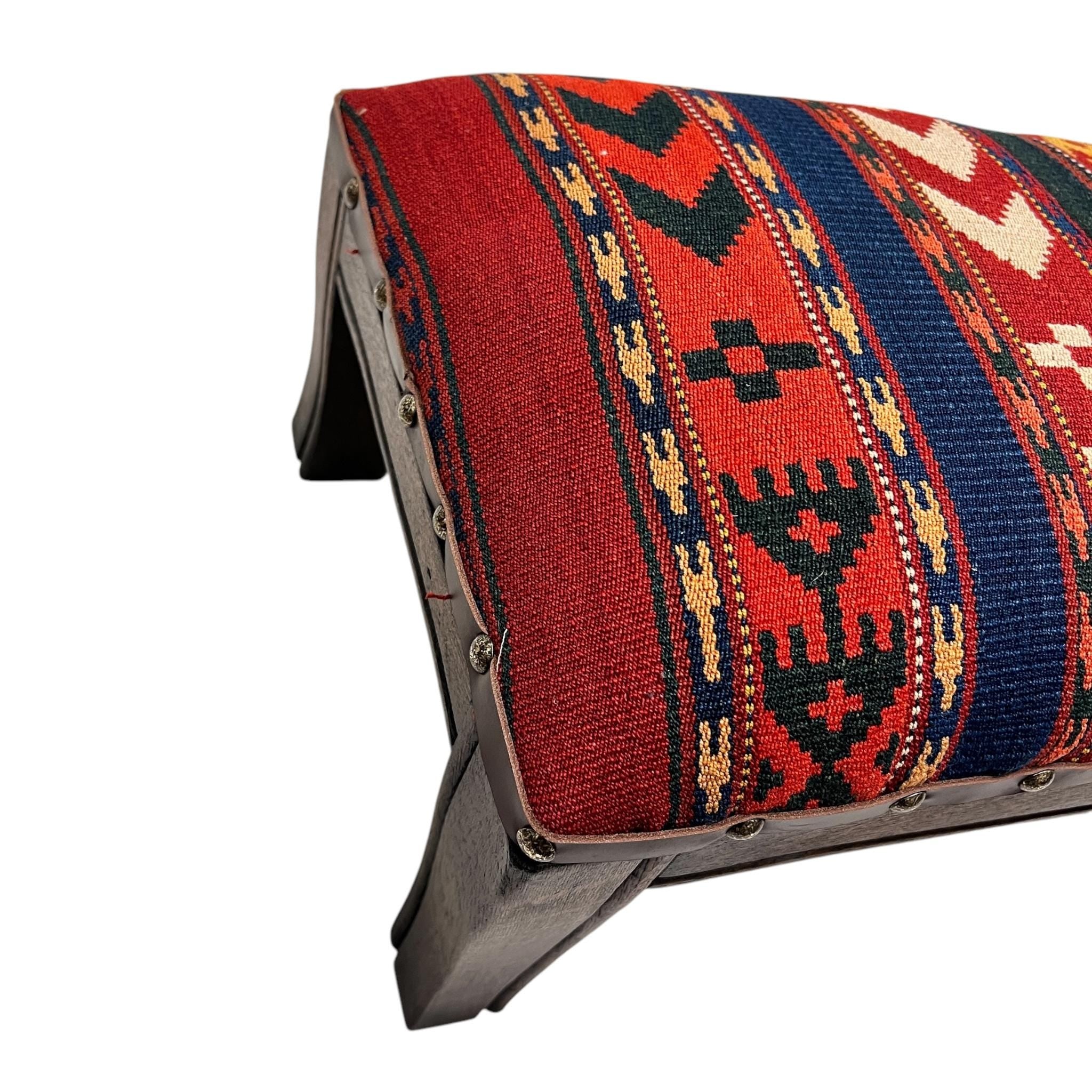 Vintage Kilim Footstool