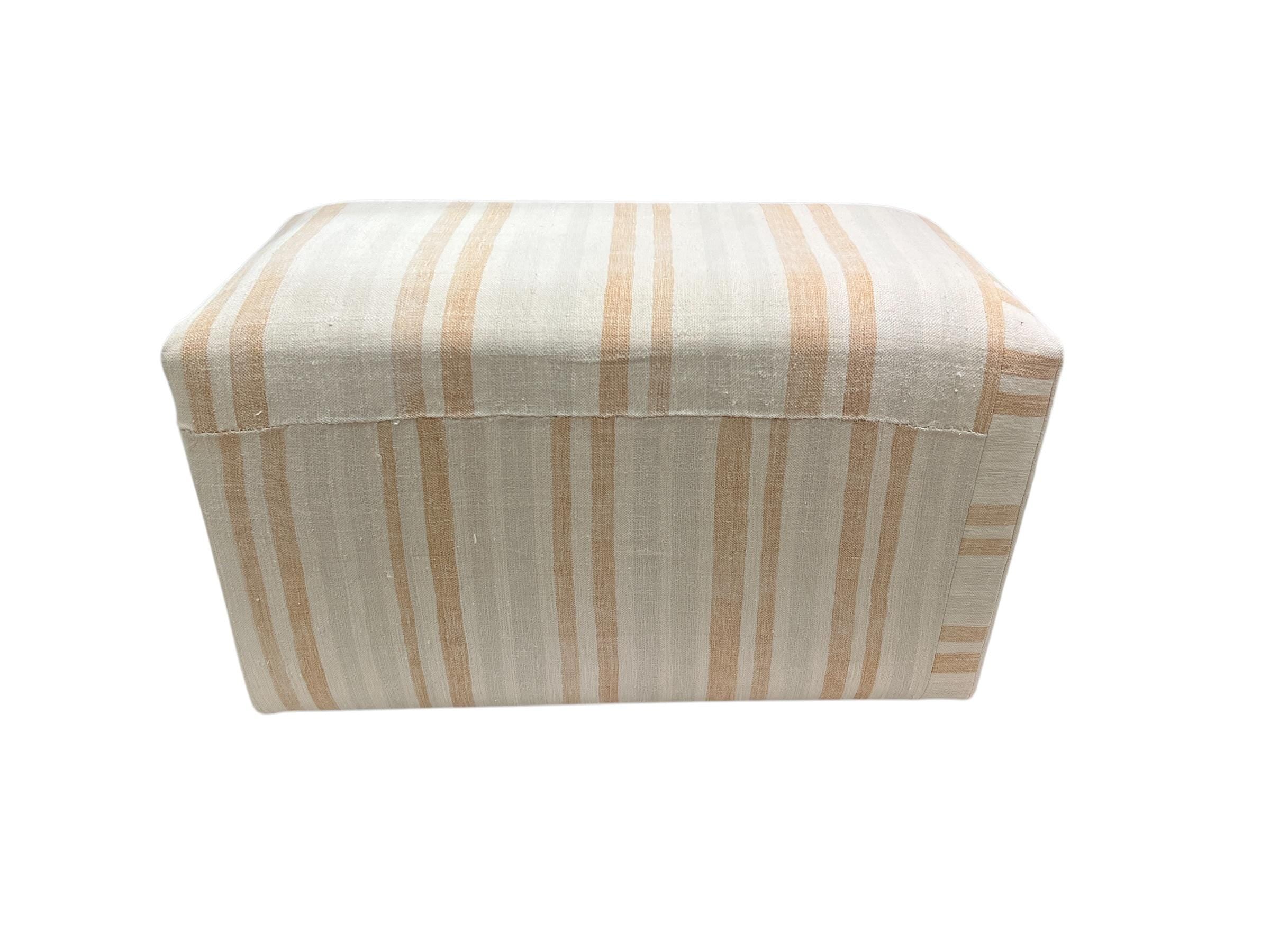 Vintage Hemp Rectangular Bench