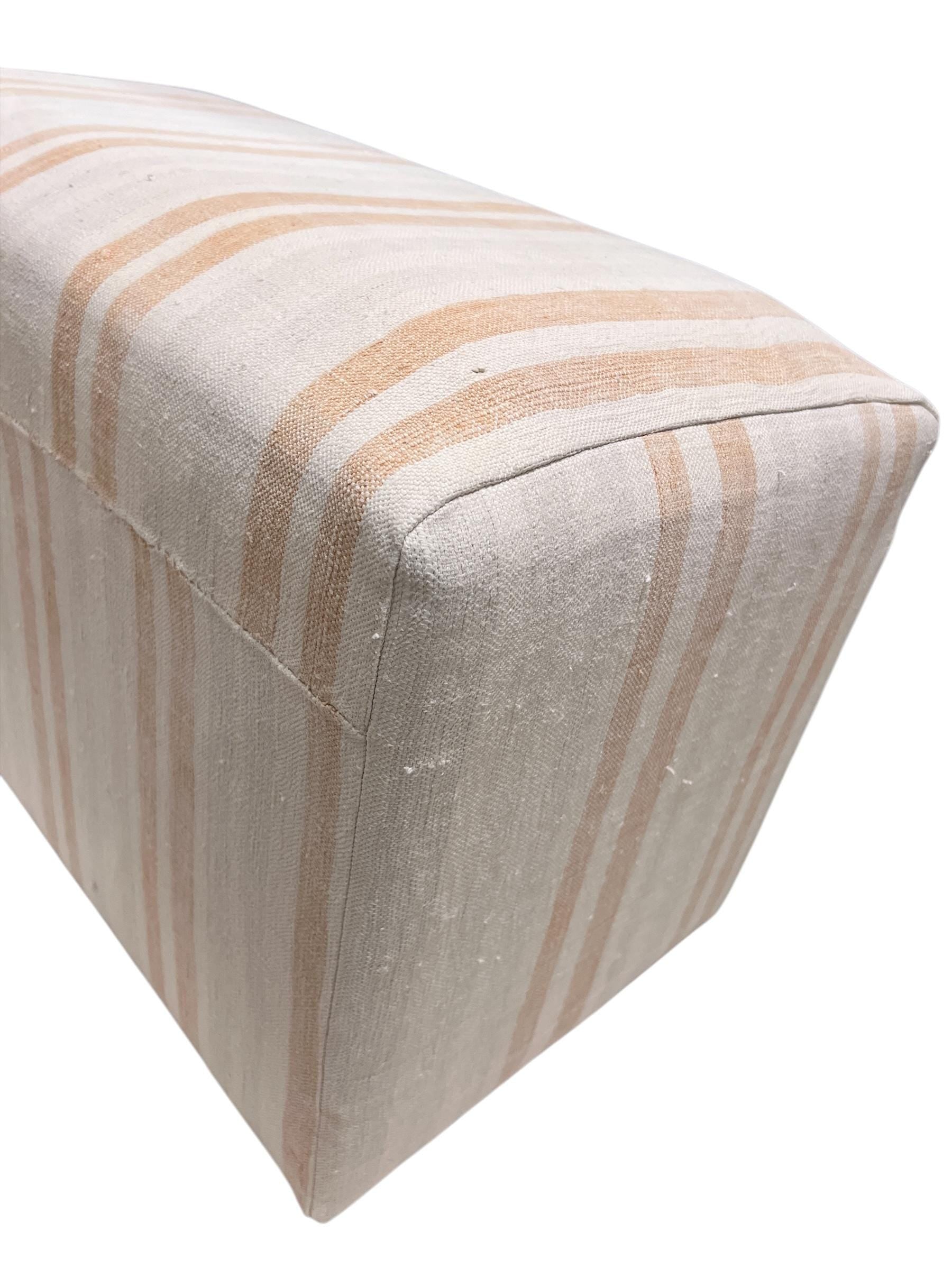 Vintage Hemp Rectangular Bench