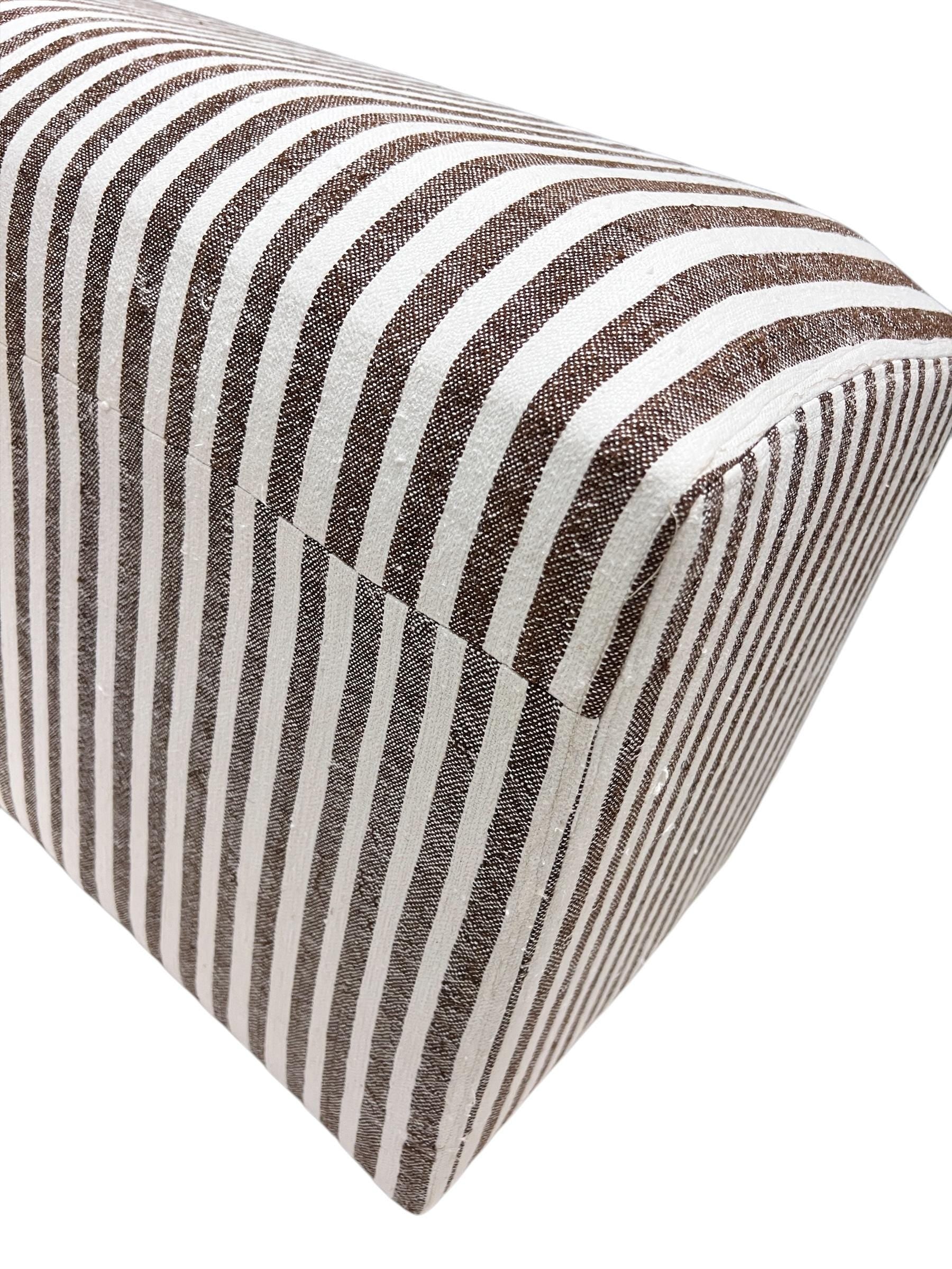 Vintage Hemp Rectangular Ottoman