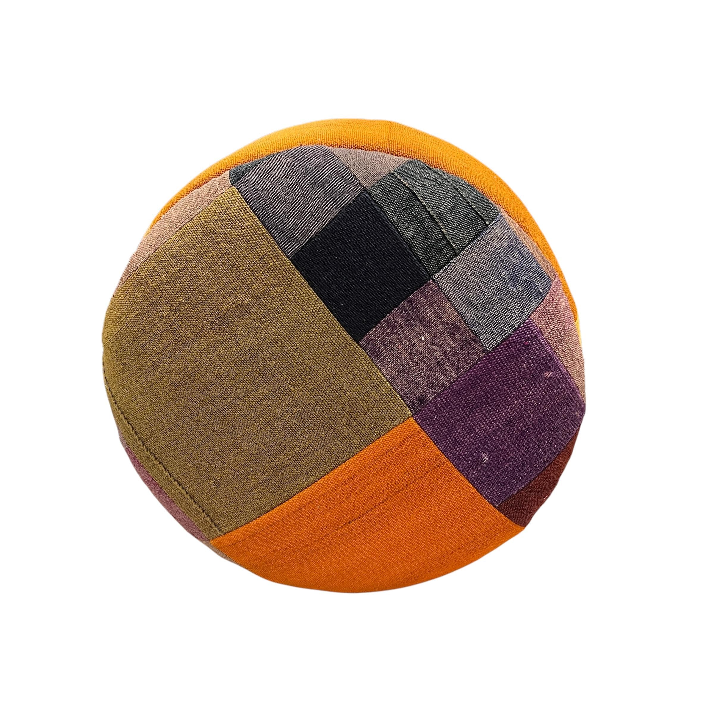 Mid-Century Medium Round Ottoman