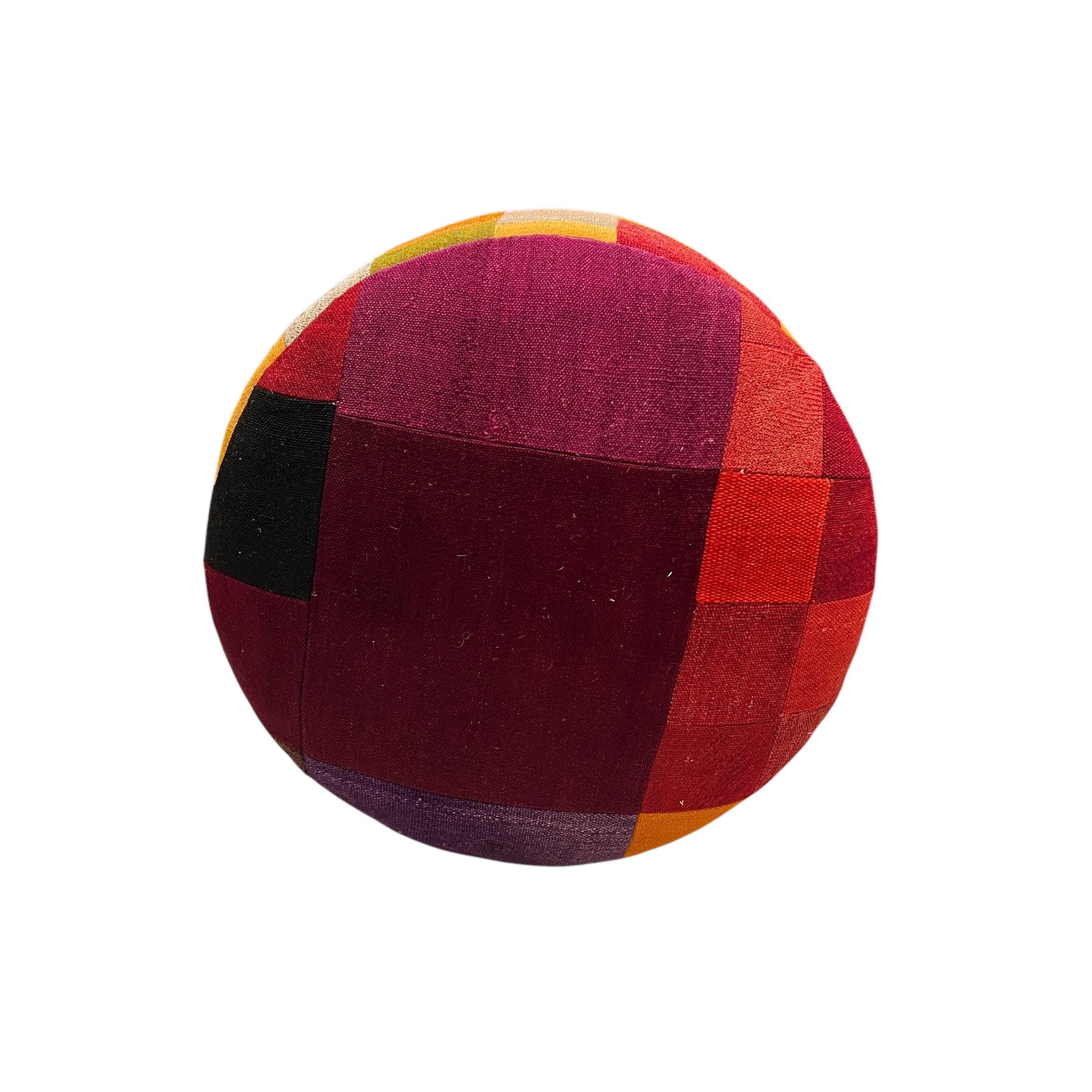 Mid-Century Medium Round Ottoman