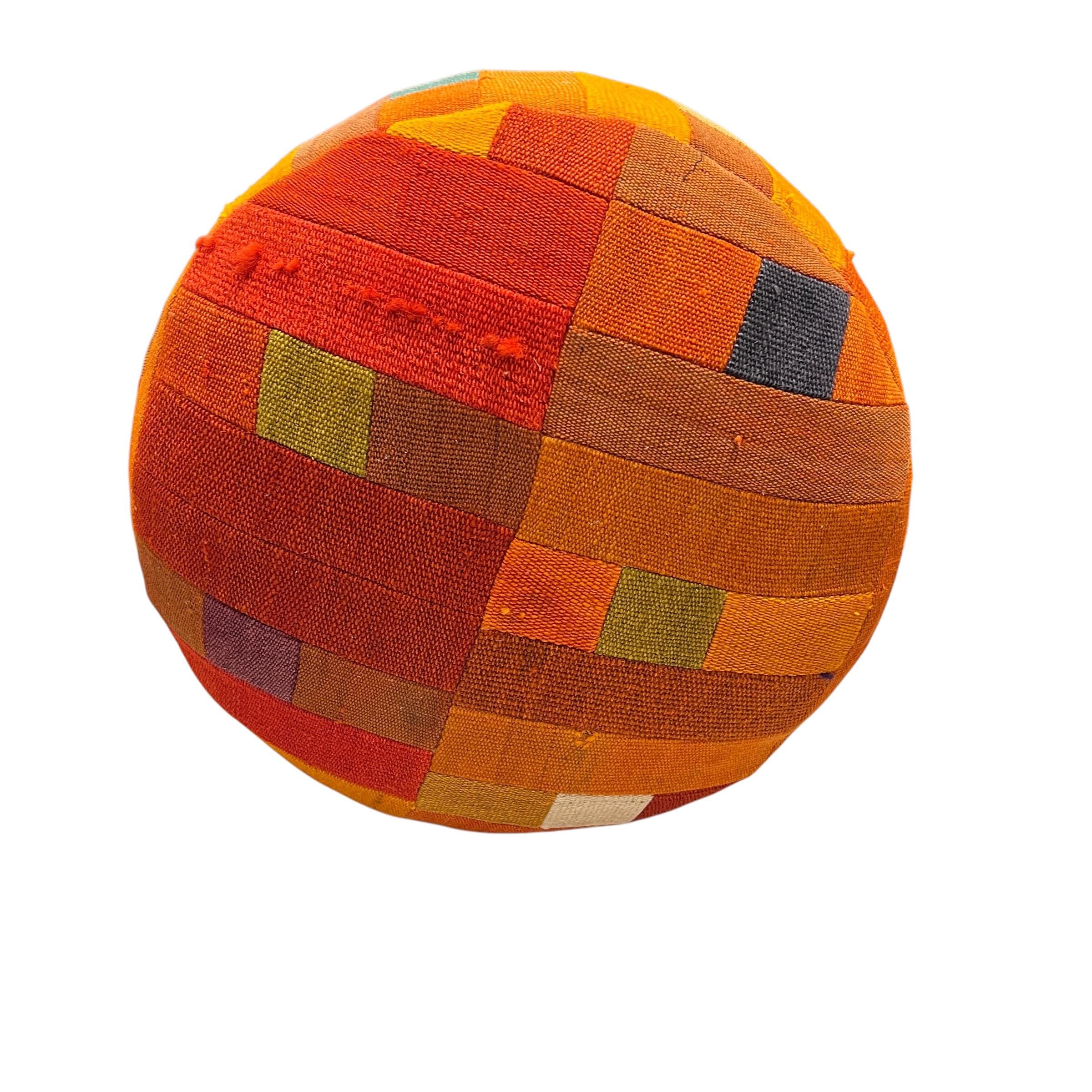 Mid-Century Medium Round Ottoman