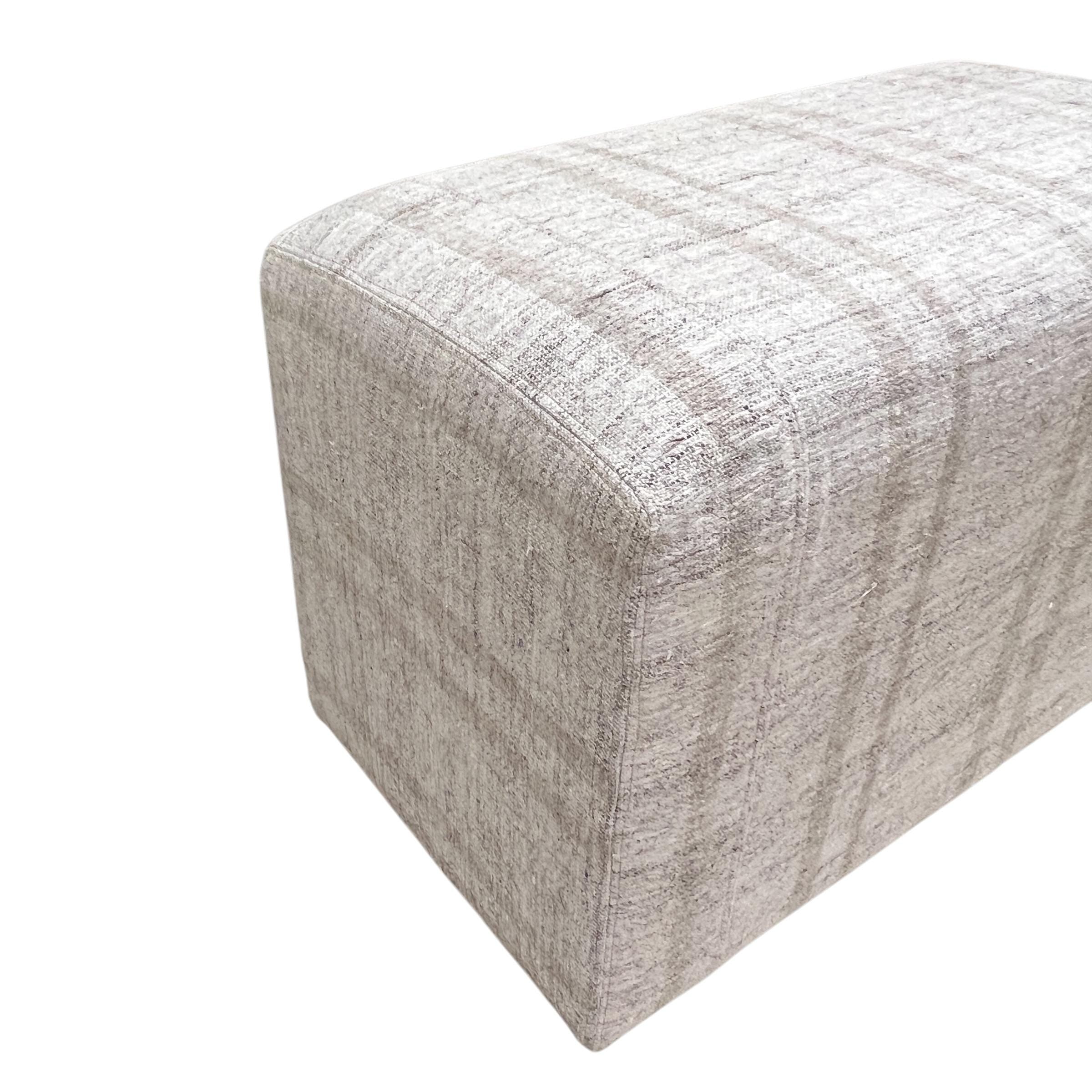Stripe Kilim Ottoman Bench