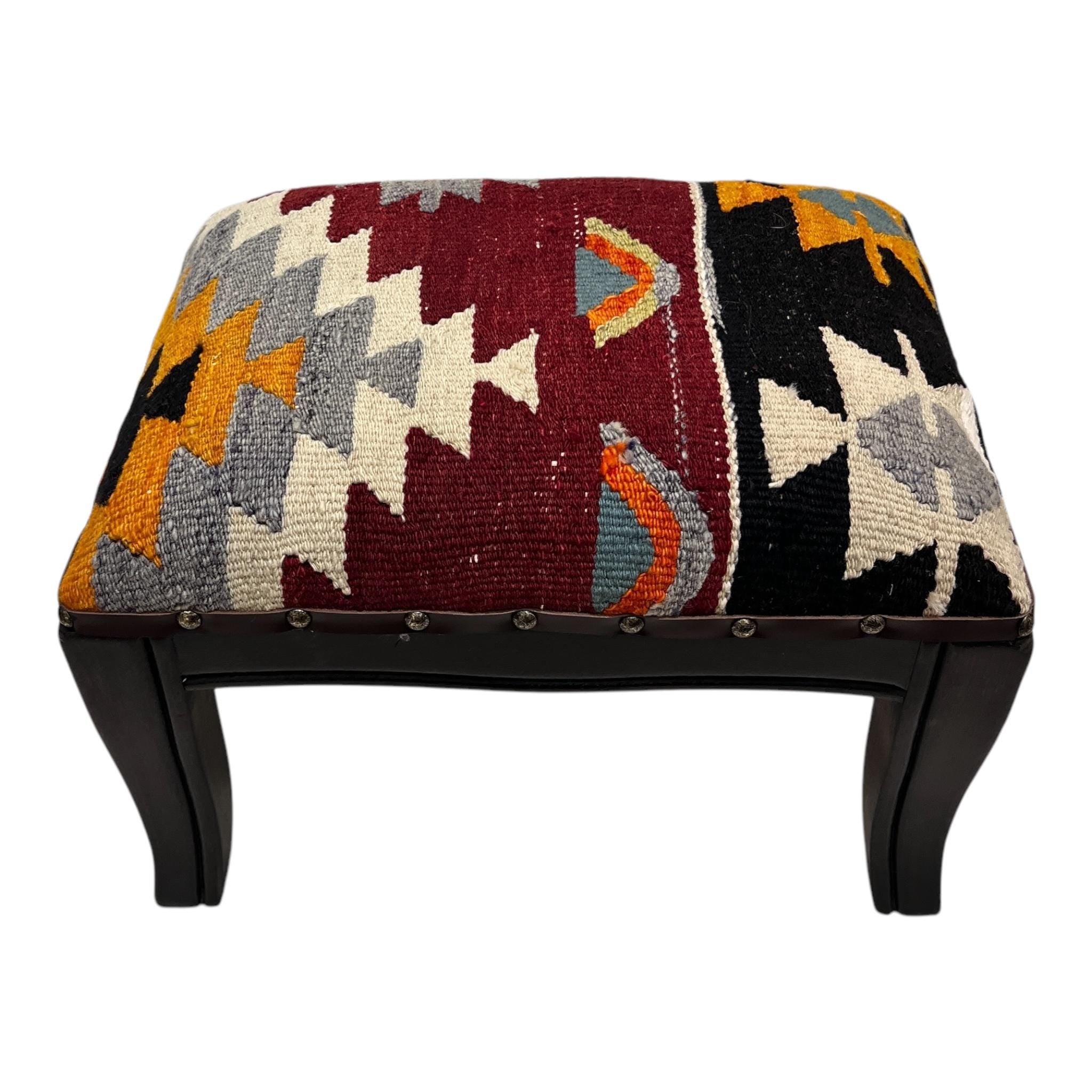 Vintage Kilim Footstool