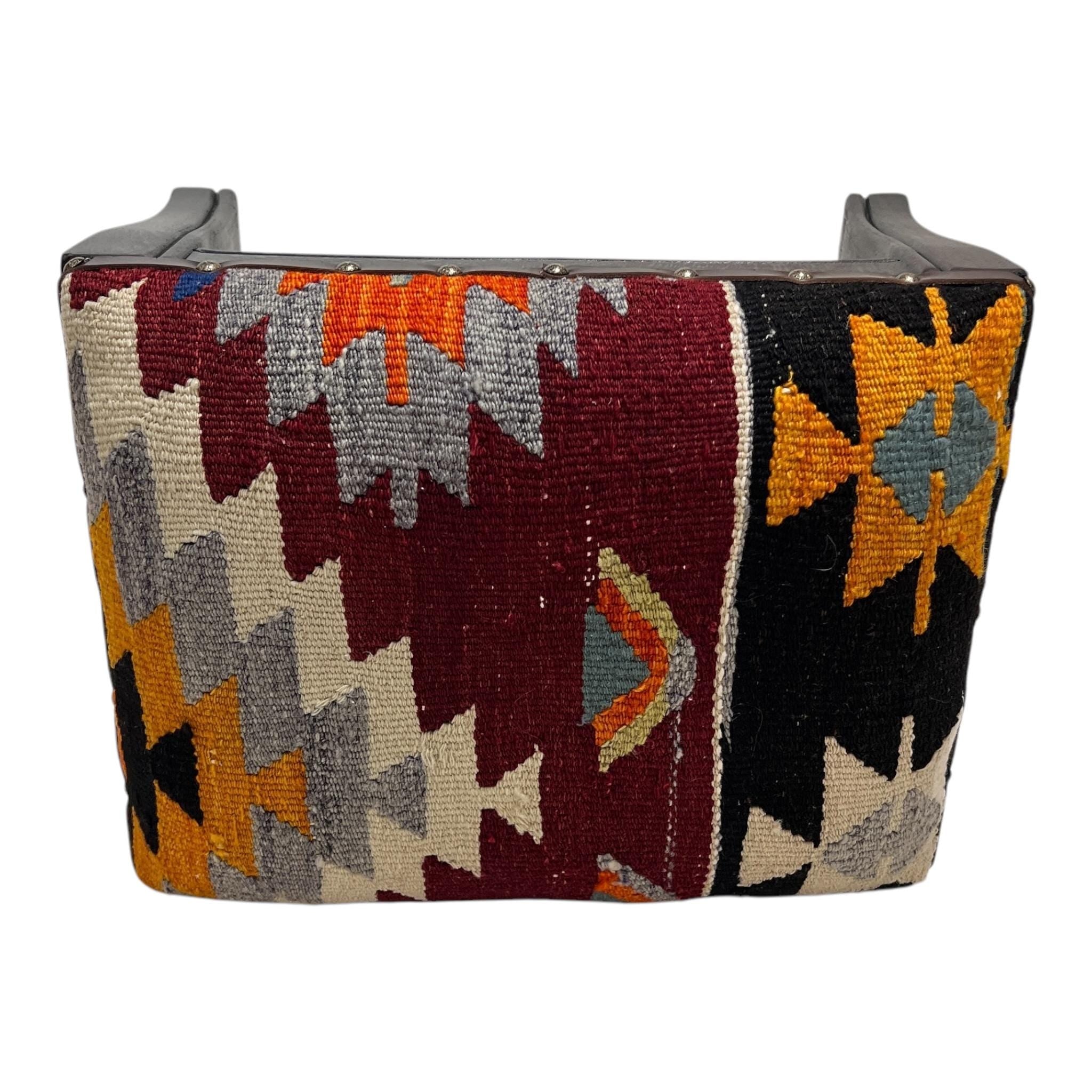 Vintage Kilim Footstool