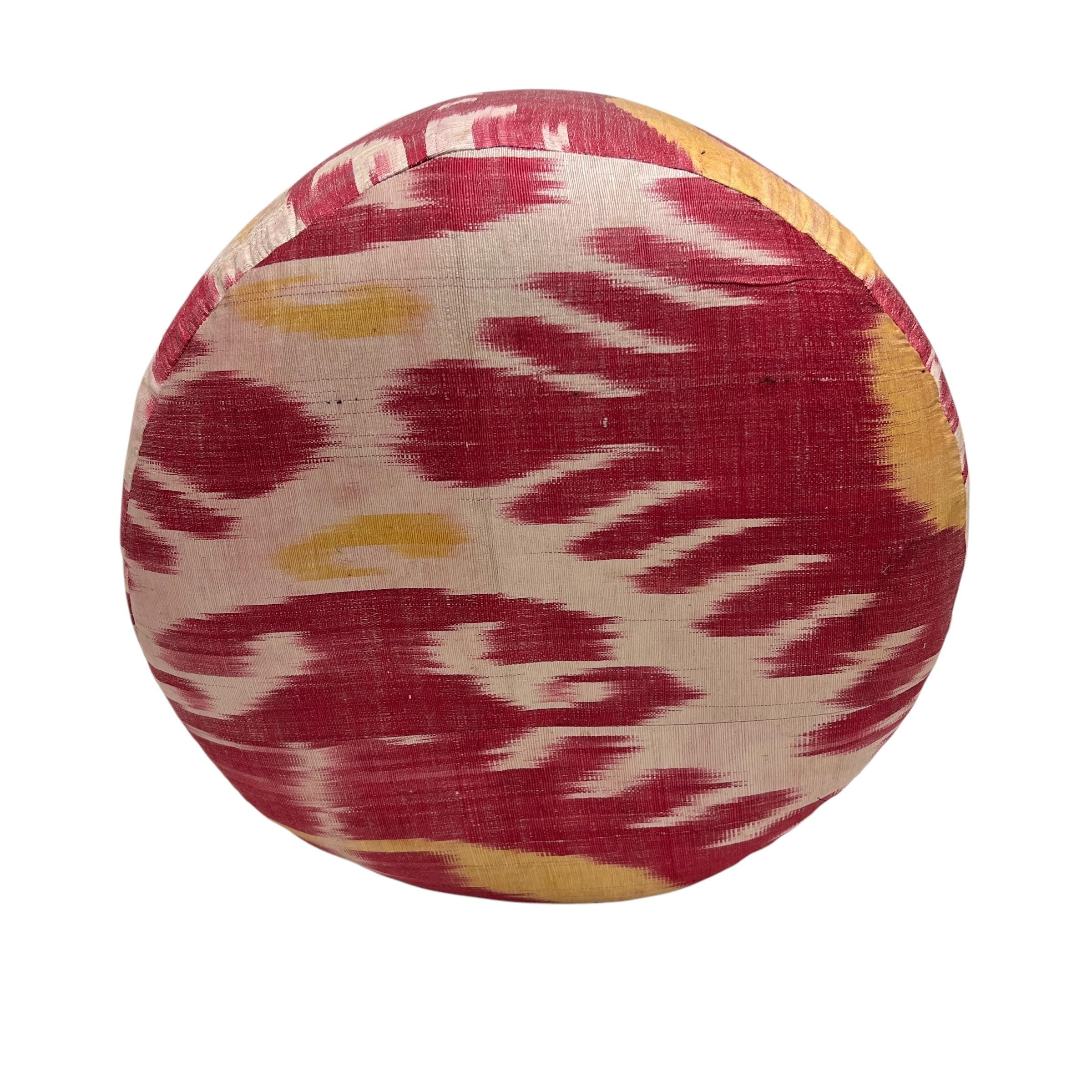 Pair of Silk Ikat Ottoman