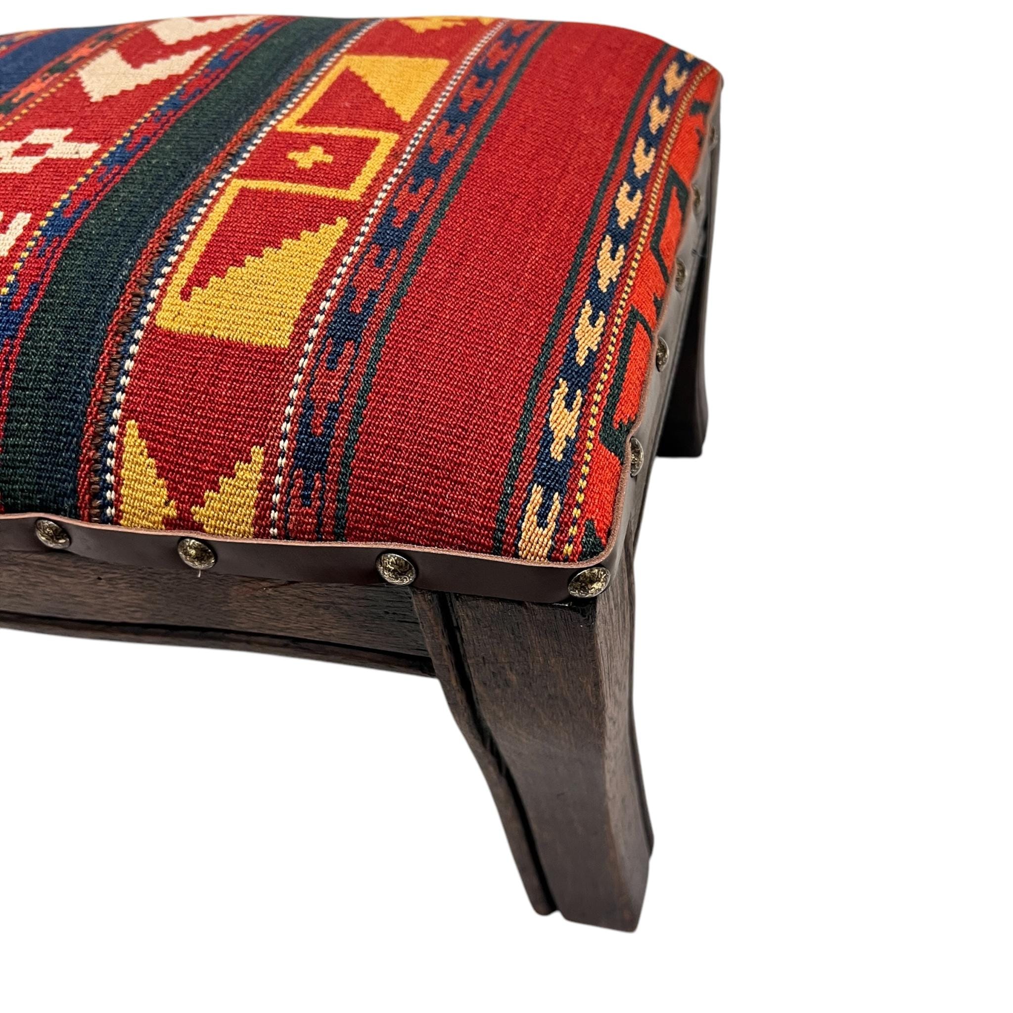 Vintage Kilim Footstool
