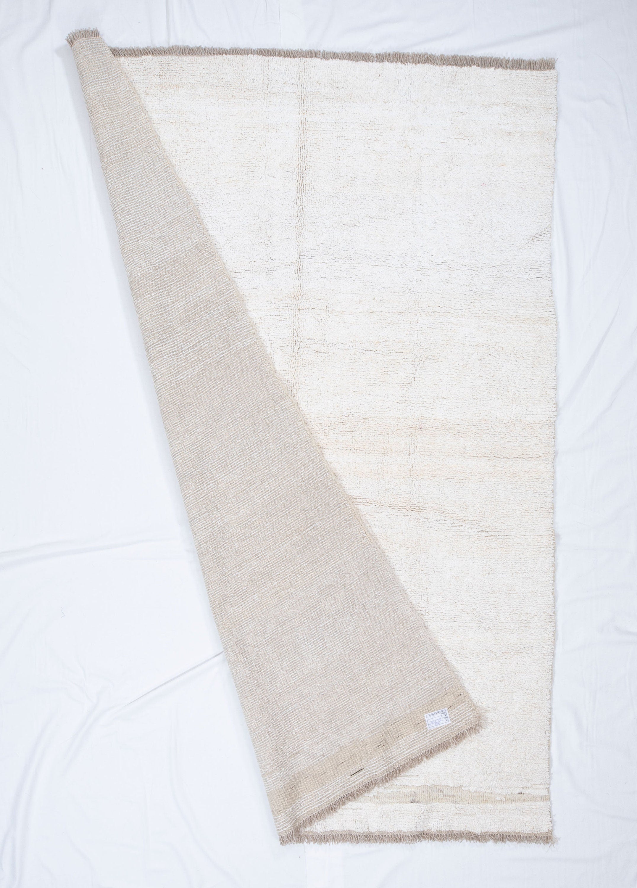 Contemporary TURKISH RUG up cycled from vintage HEMP and goat hair flat weaves