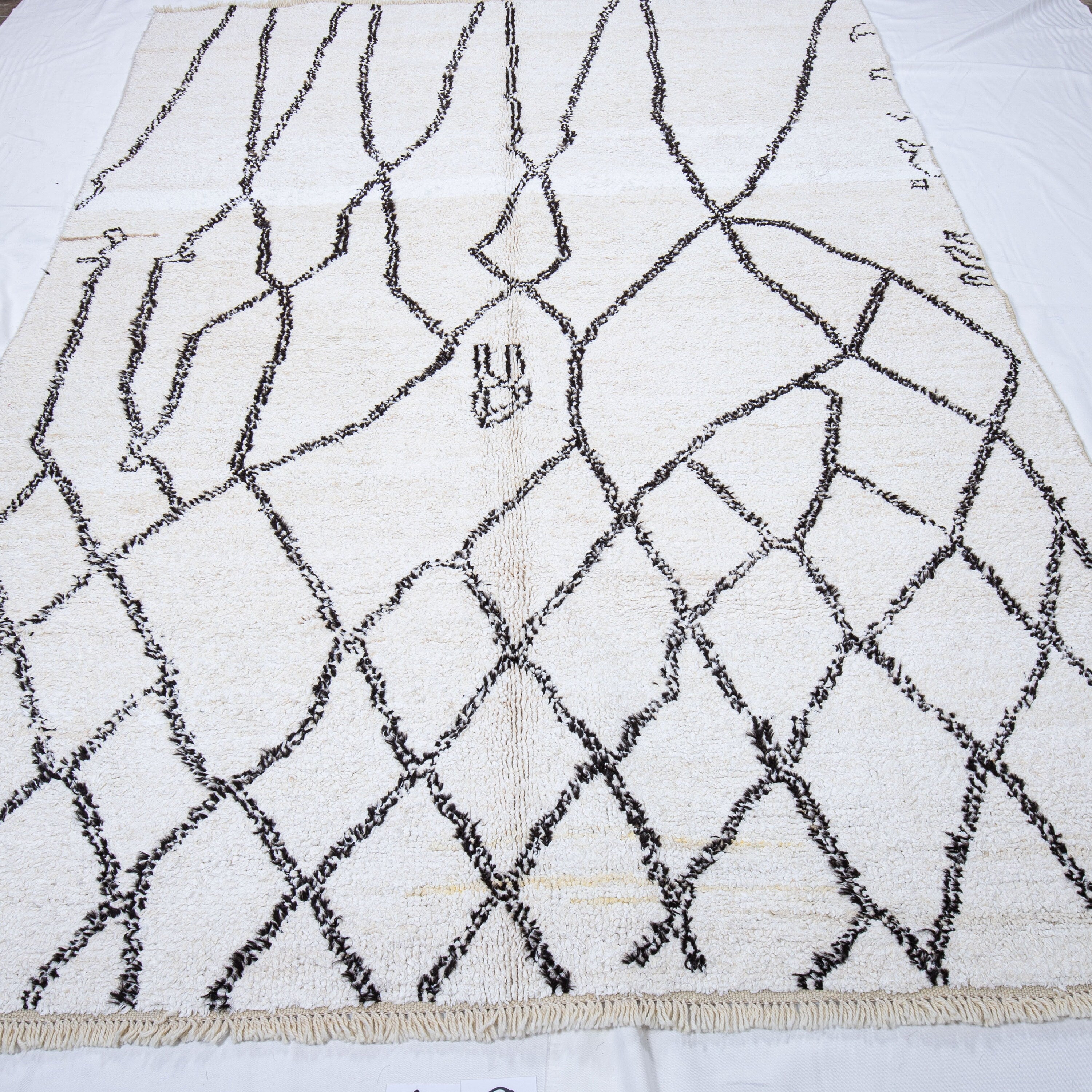 Contemporary TURKISH RUG up cycled from vintage HEMP and goat hair flat weaves.