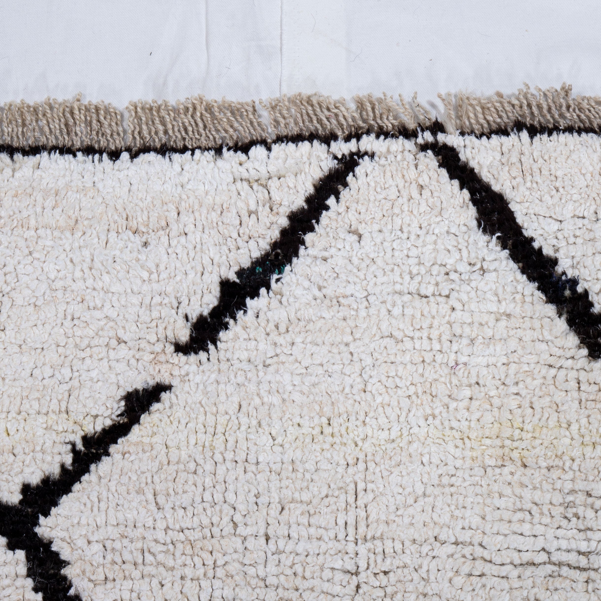 Contemporary TURKISH RUG up cycled from vintage HEMP and goat hair flat weaves