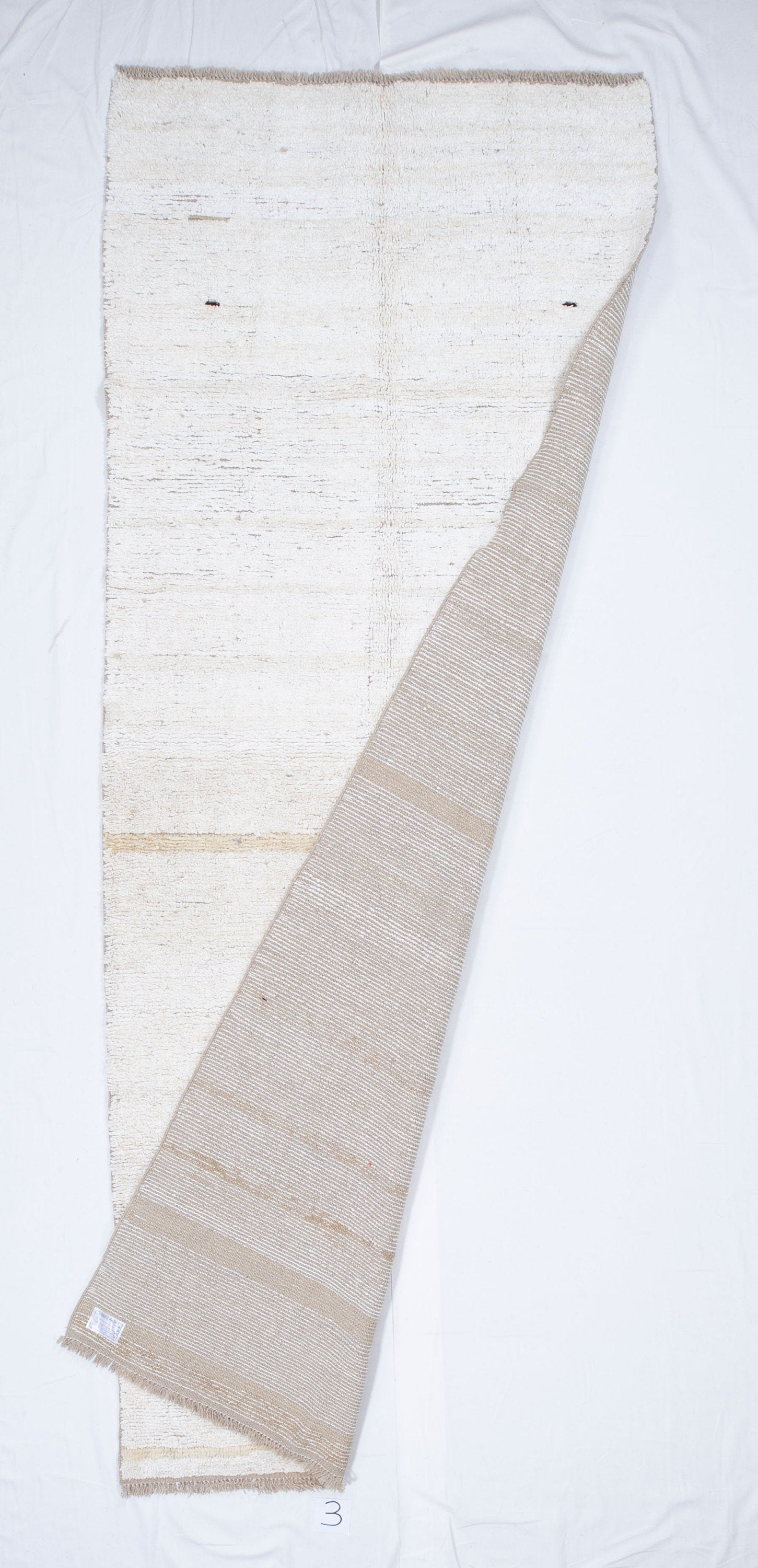 Contemporary TURKISH RUG up cycled from vintage HEMP and goat hair flat weaves