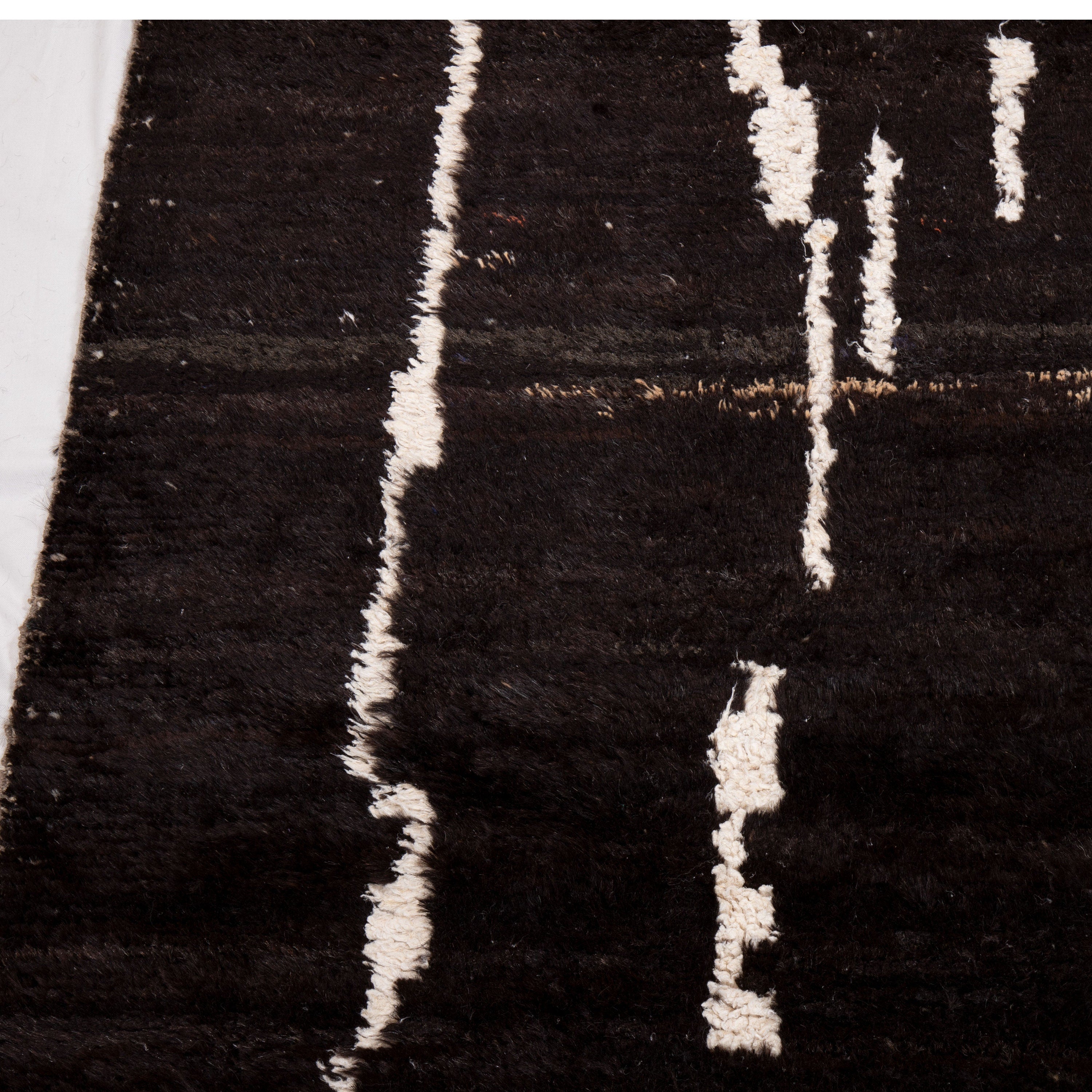 Contemporary TURKISH RUG up cycled from vintage HEMP and goat hair flat weaves
