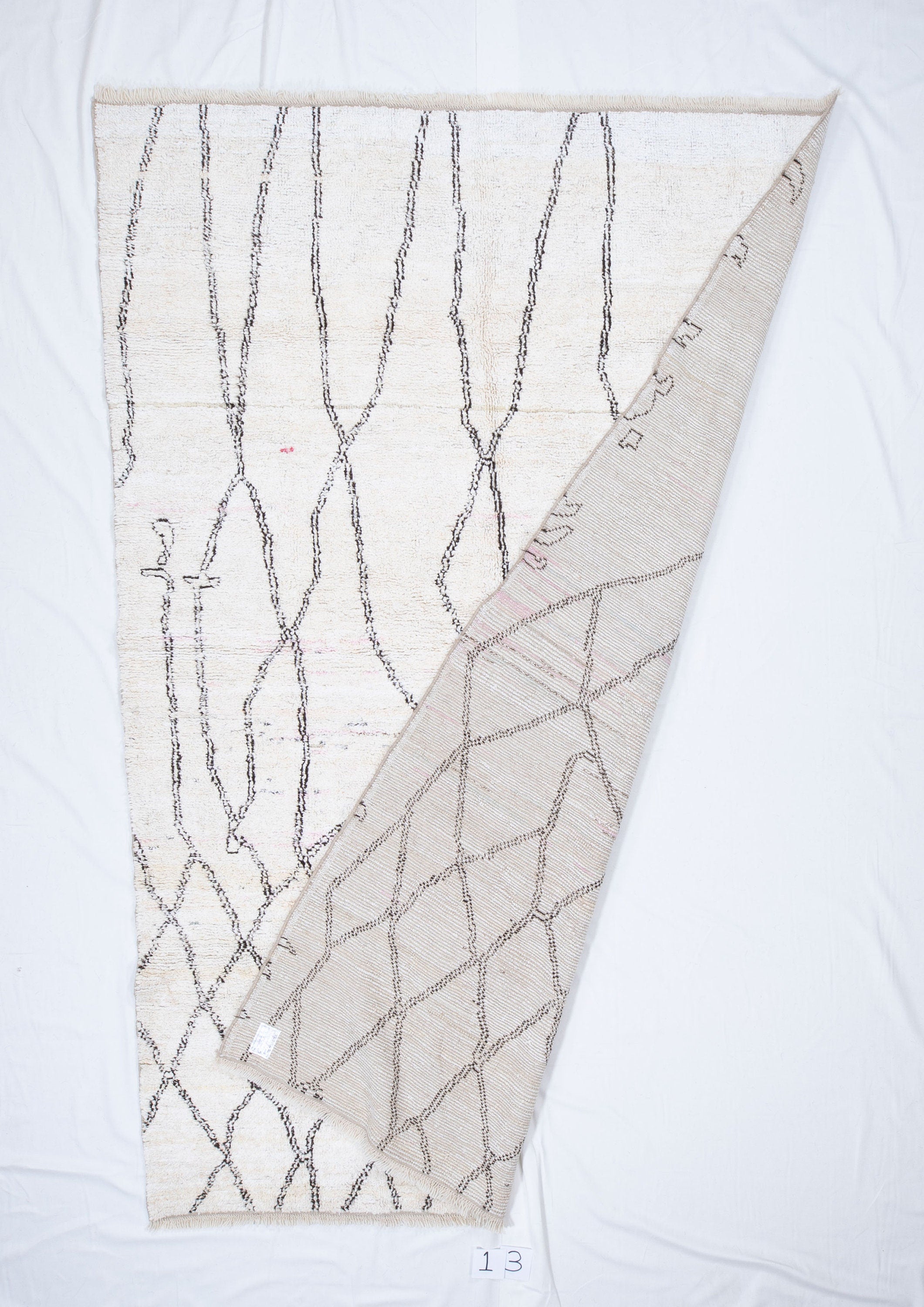 Contemporary TURKISH RUG up cycled from vintage HEMP and goat hair flat weaves