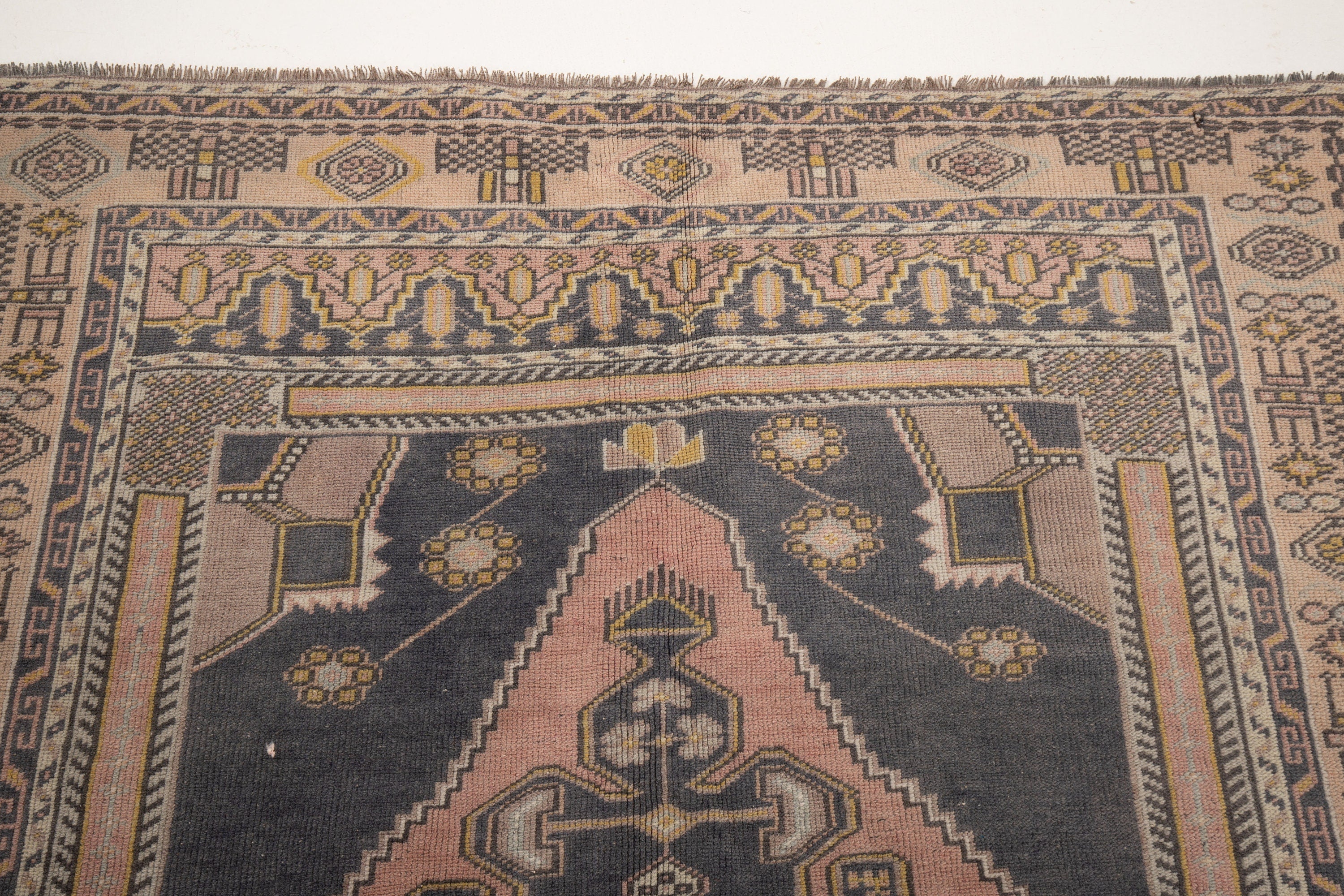 Vintage Turkish Village Rug