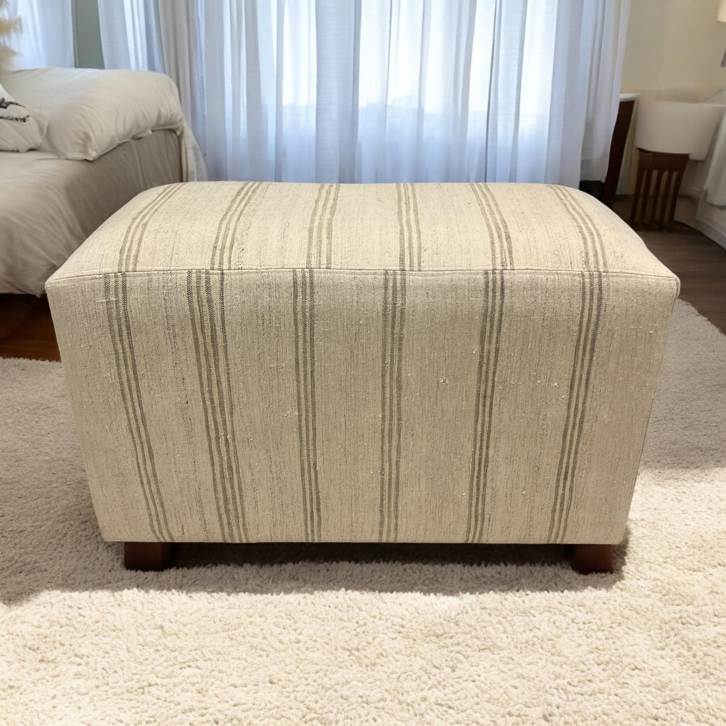Small Hemp Rectangular Bench