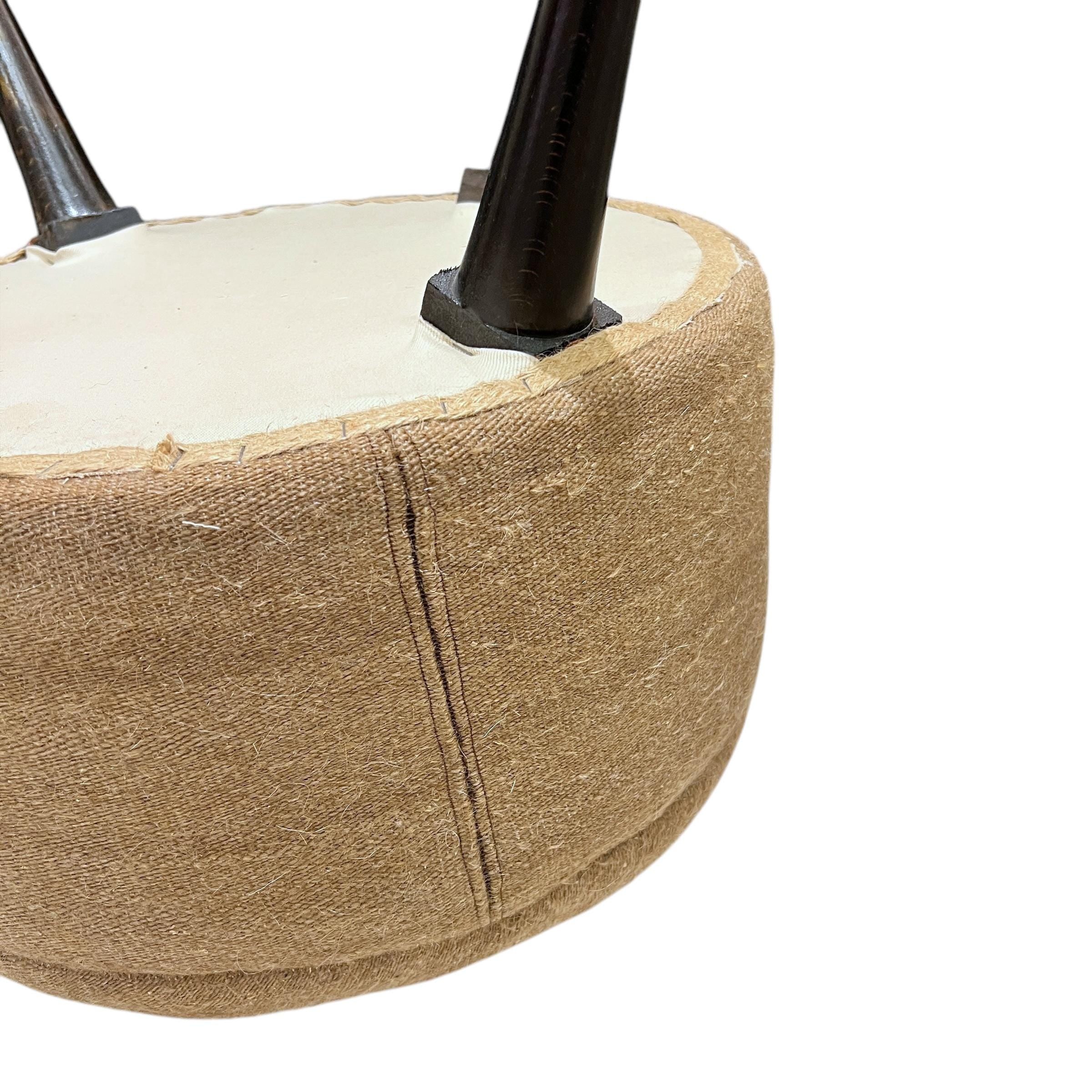 Angora Kilim Medium Round Ottoman