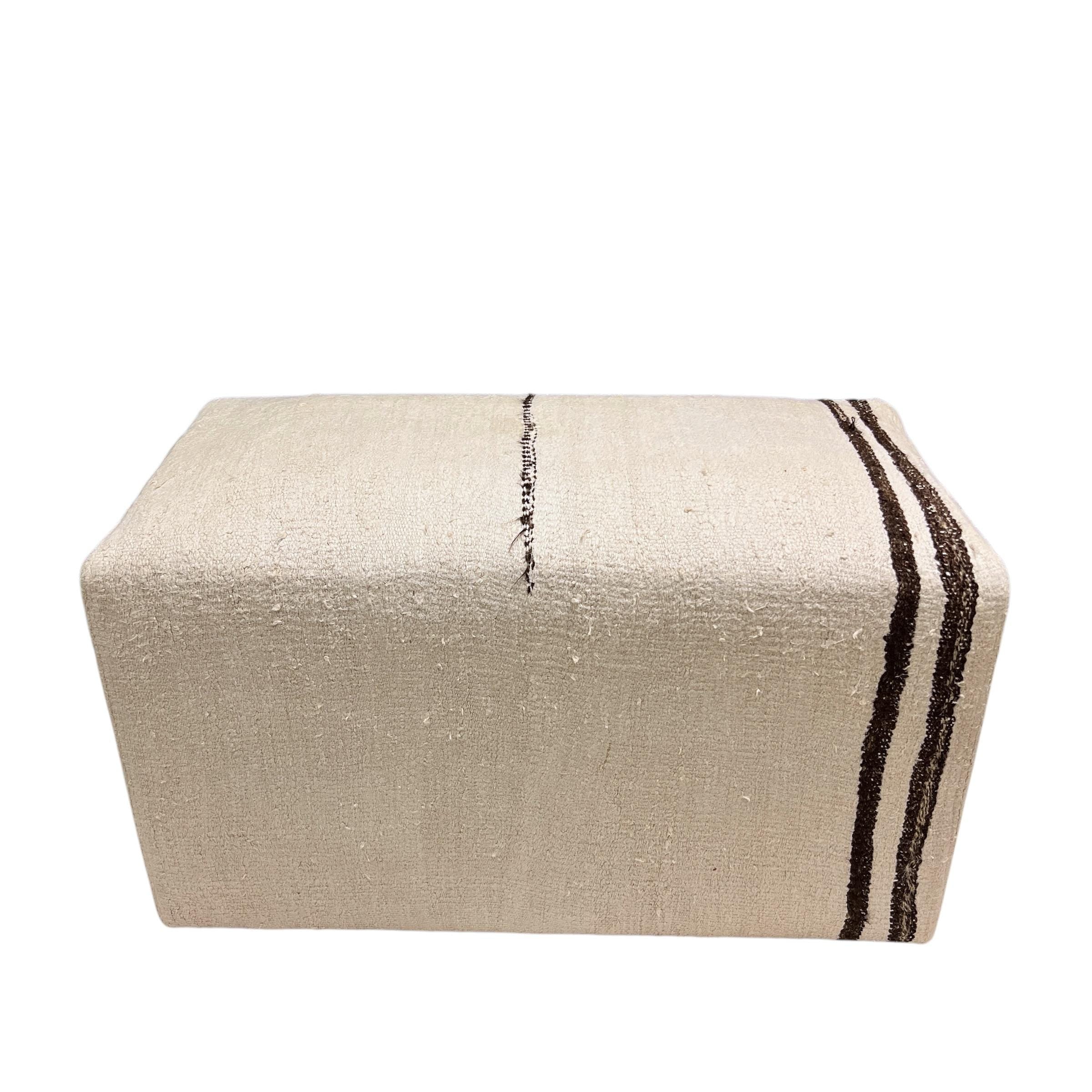 Small Ottoman Hemp Bench
