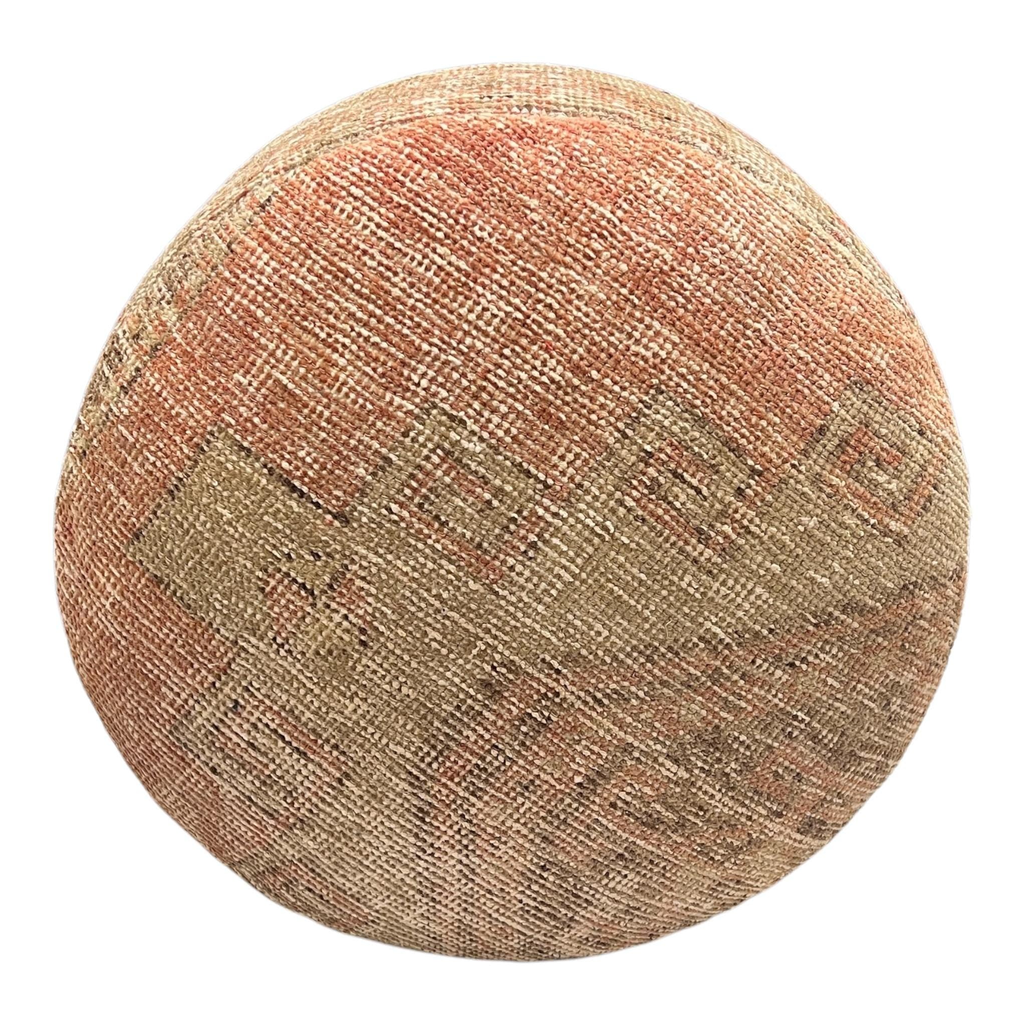 Vintage Rug Medium Round Ottoman